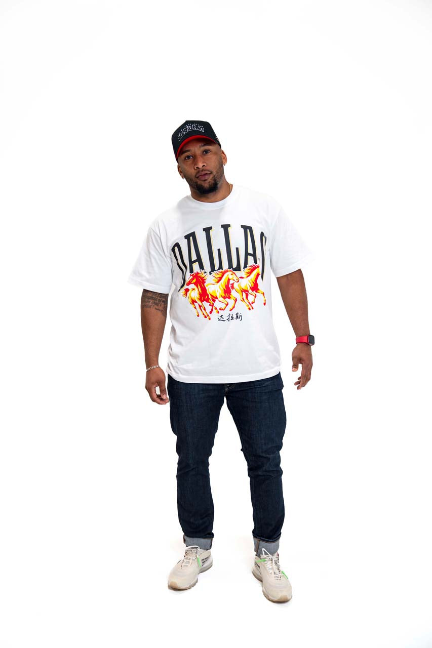 Year of the Horse Shirt (Dallas) - WHITE