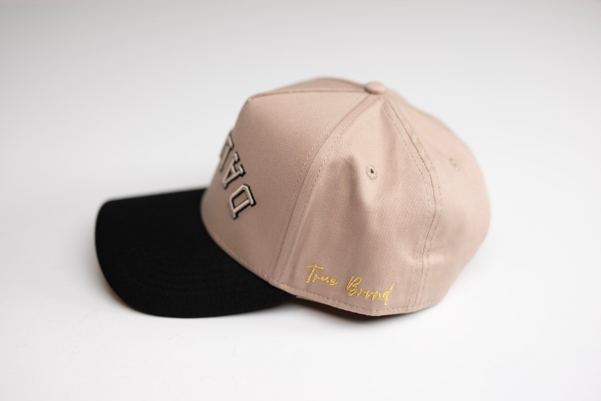 Precurved Dallas snapback - BLACK / PALE MAUVE