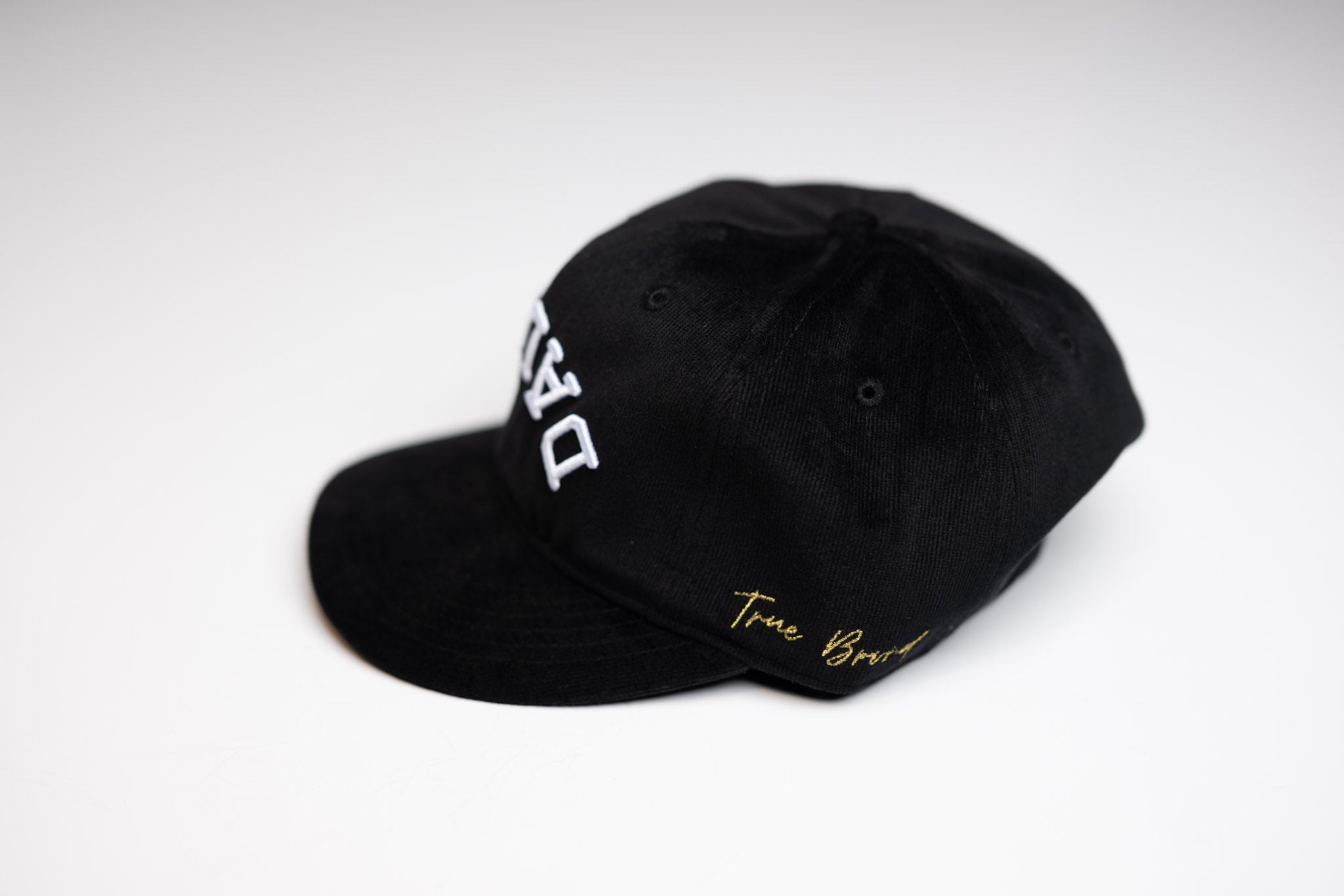 YOUTH Corduroy dad hat - BLACK