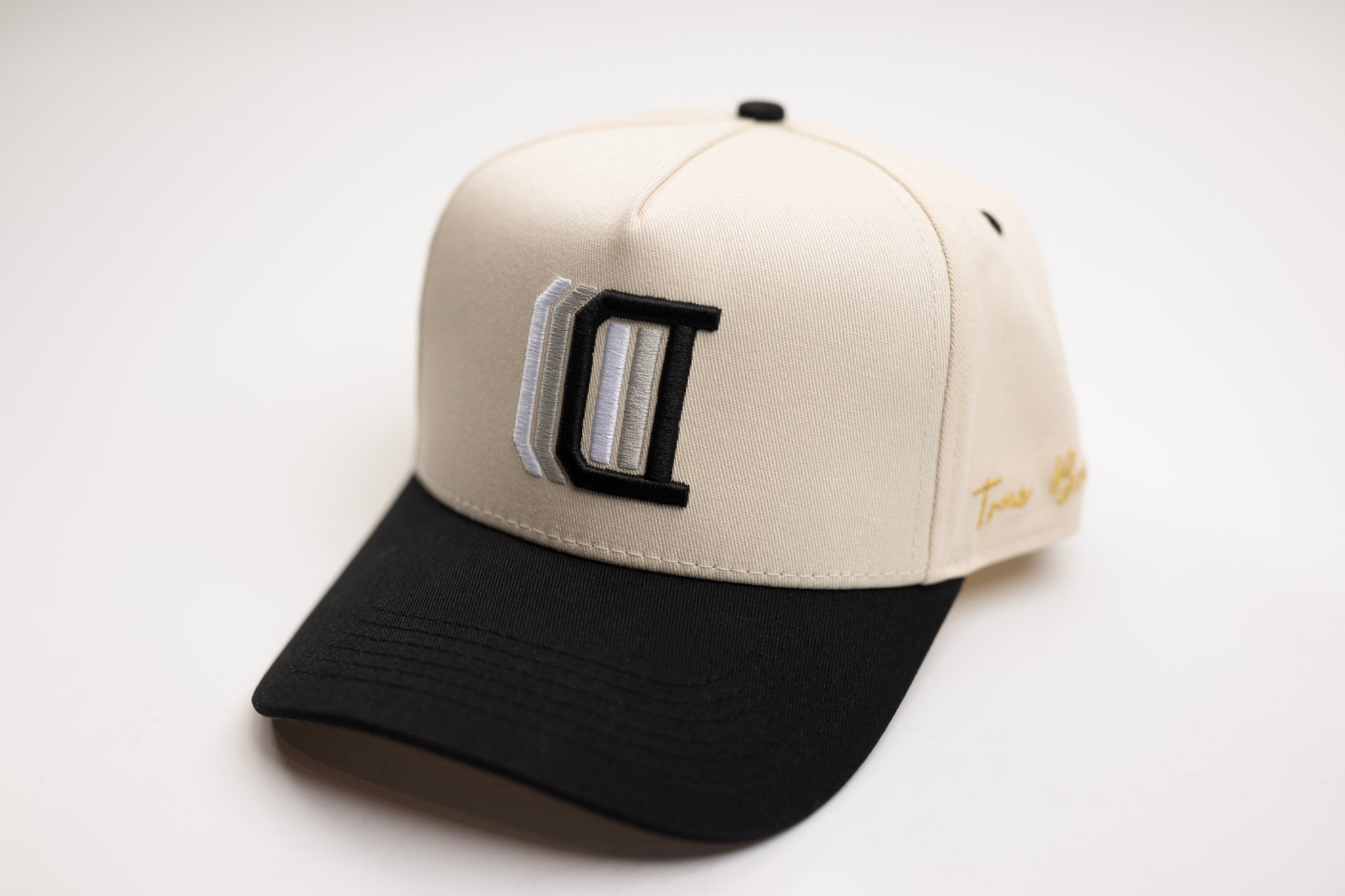 Inline D snapback - BLACK / OFFWHITE