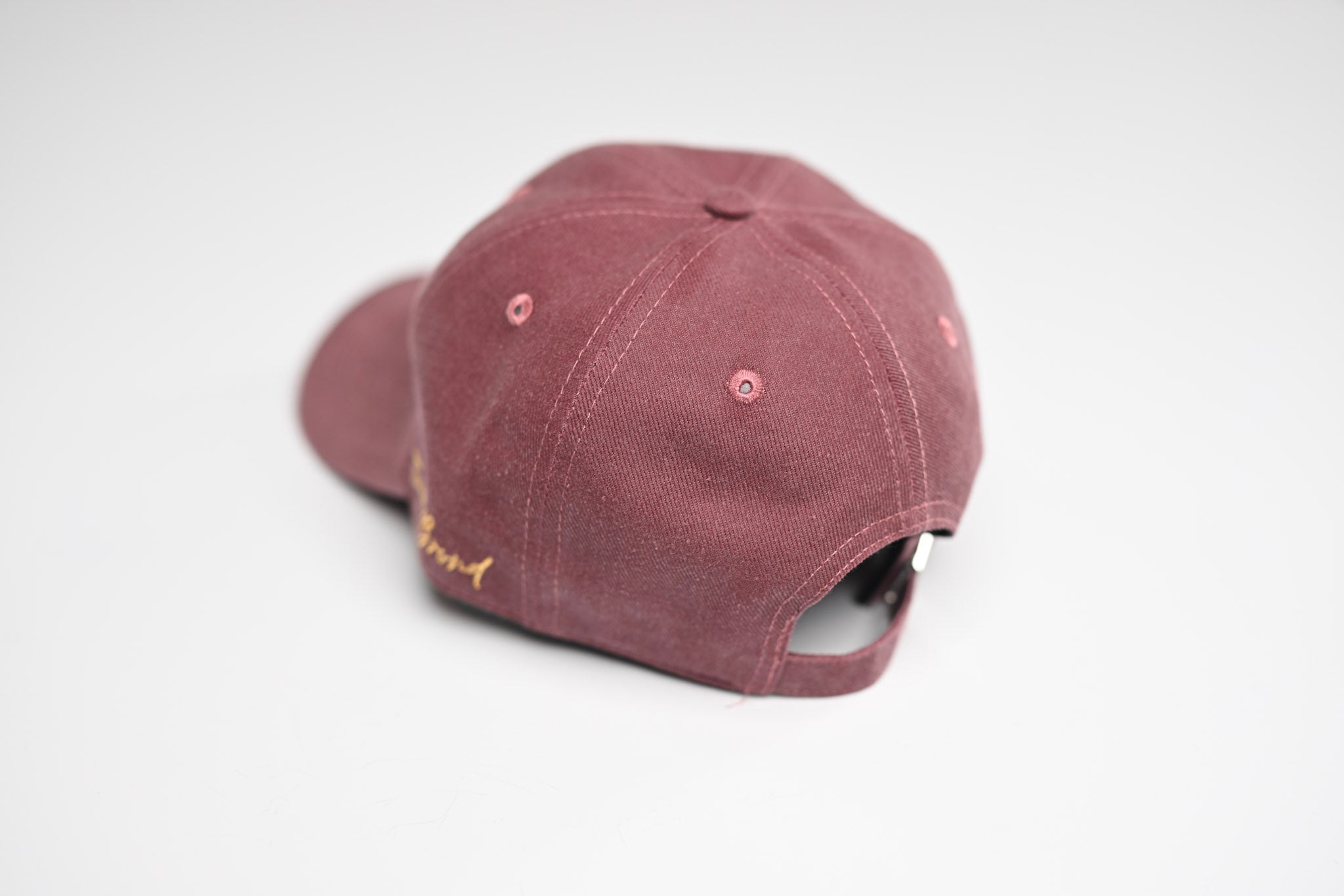 Denim Cotton Dad Hat - MAROON HEATHER