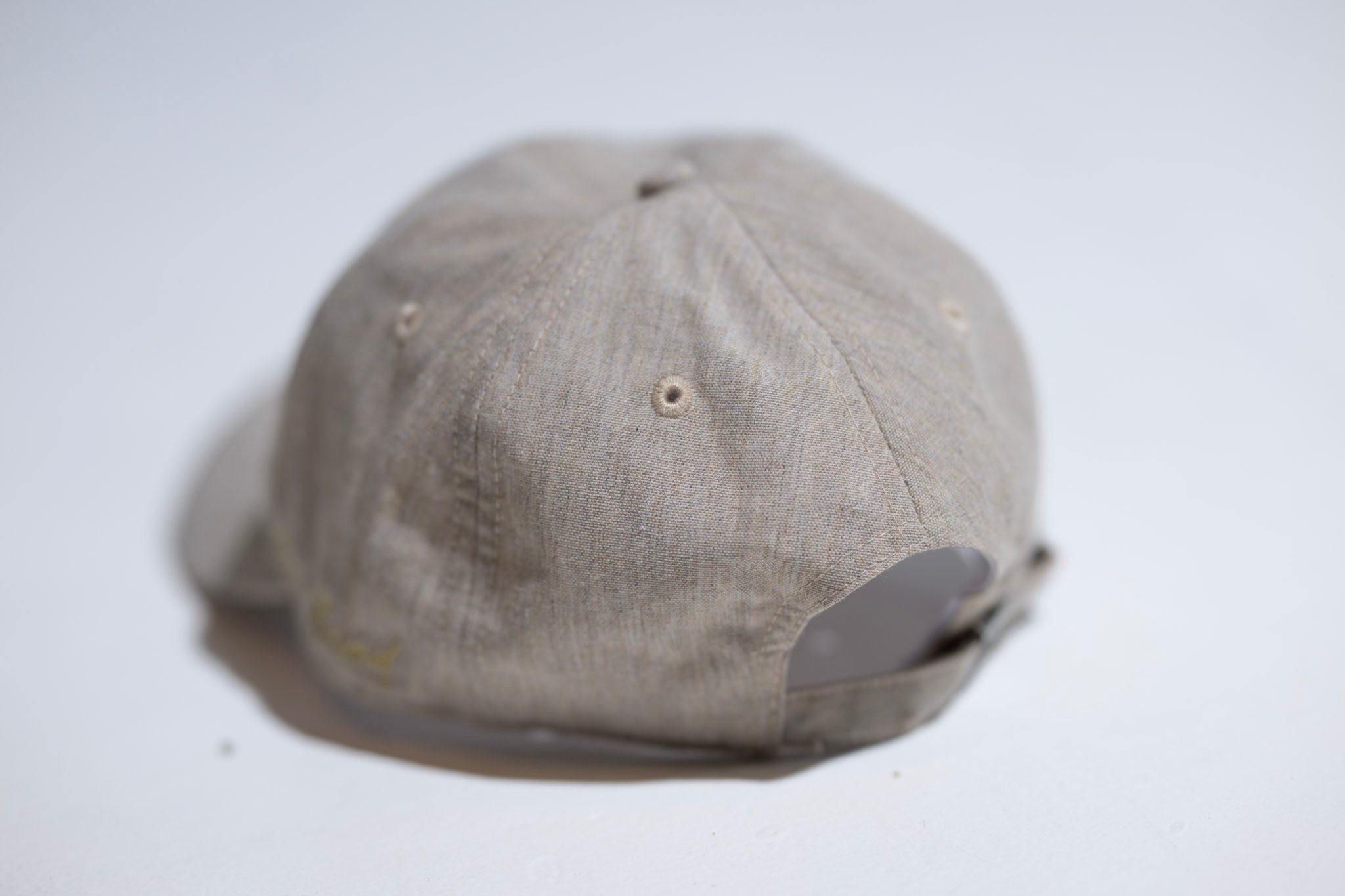 Denim Cotton Dad Hat - SAND HEATHER