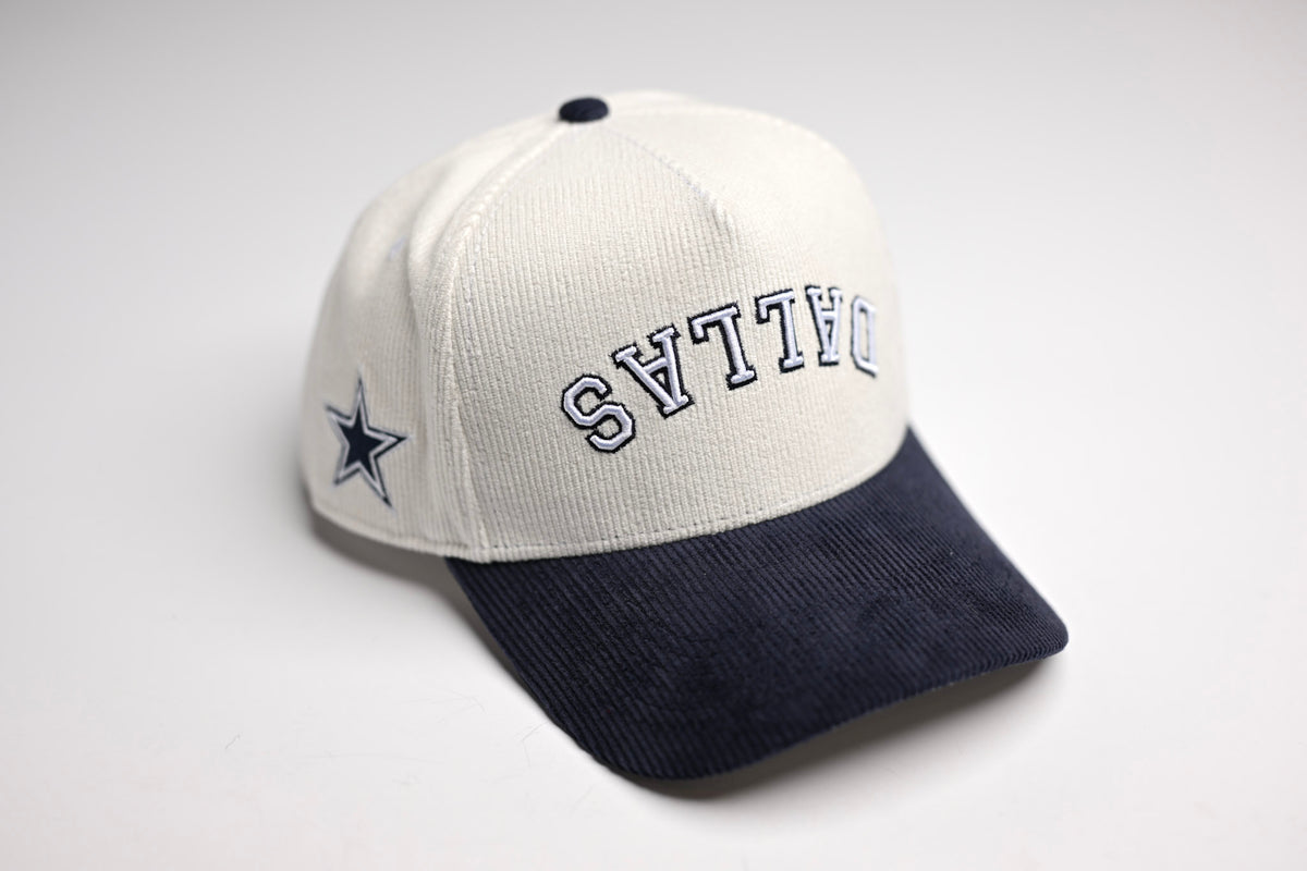 Andrea T's Dallas Cowboys Navy Corduroy Snapback – JonnyCaps