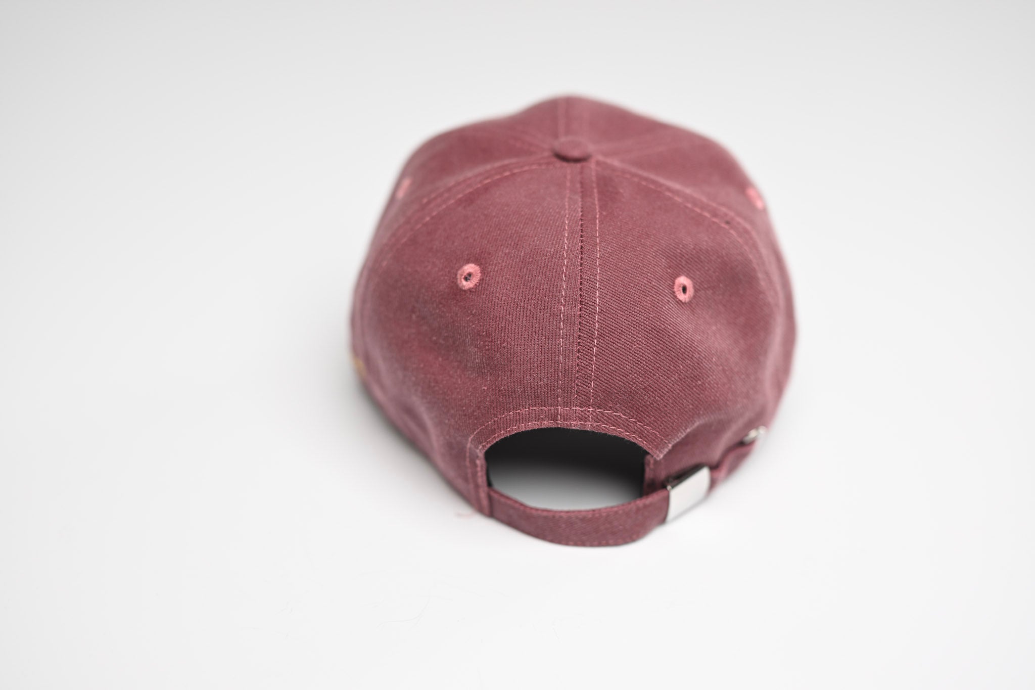 Denim Cotton Dad Hat - MAROON HEATHER