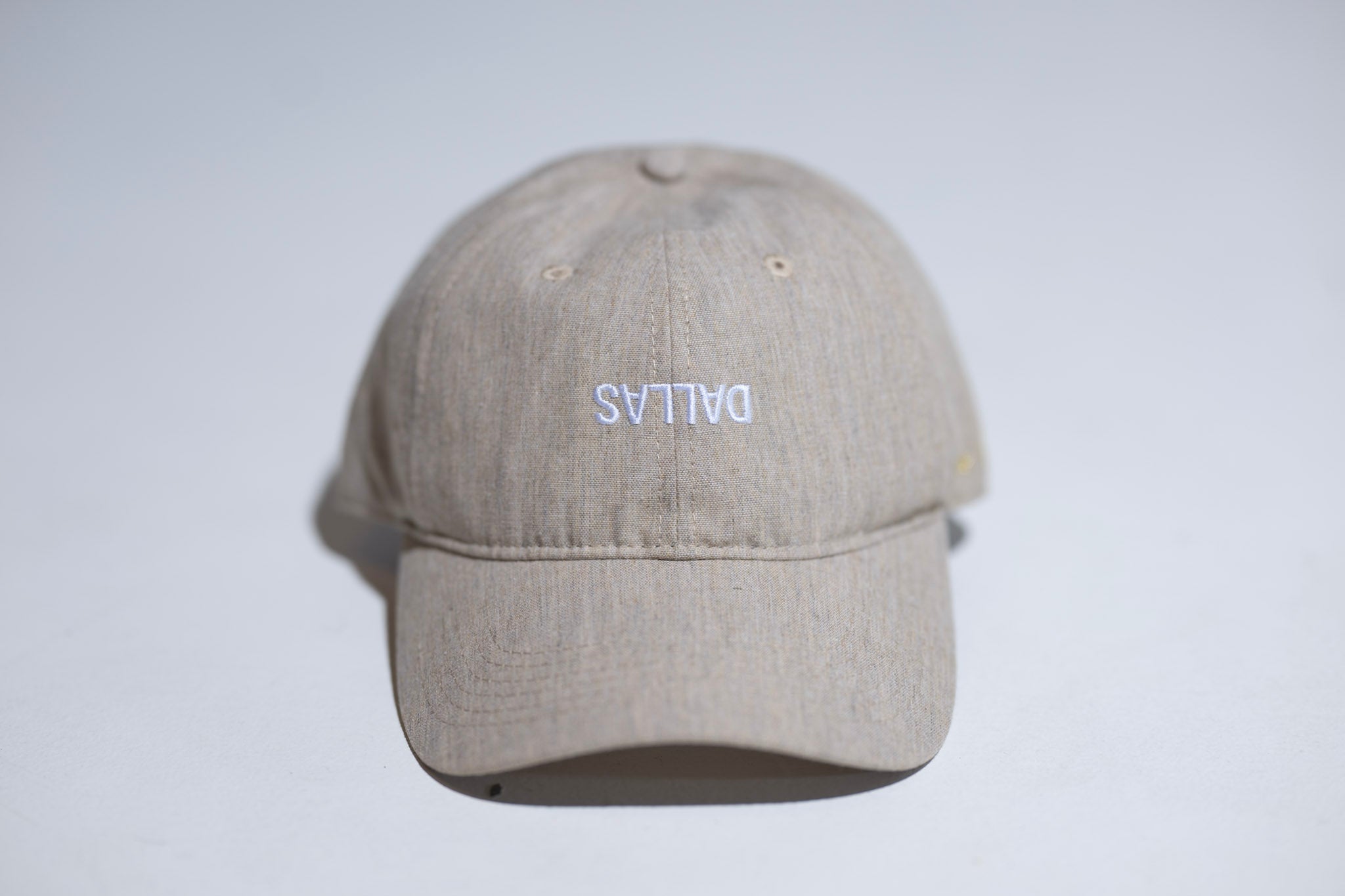 Denim Cotton Dad Hat - SAND HEATHER