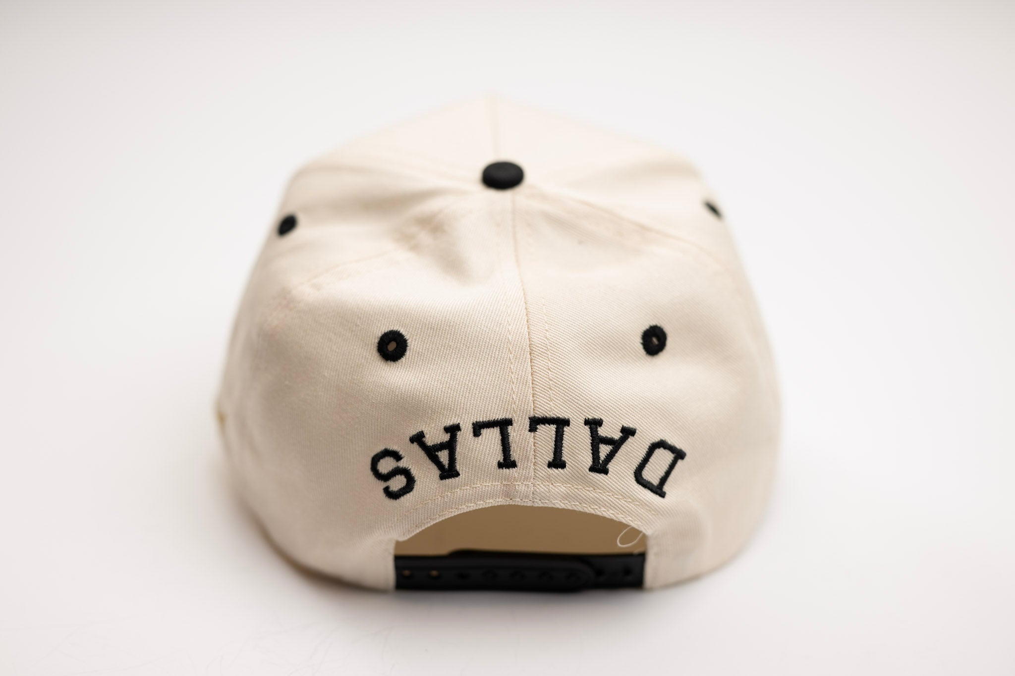 Inline D snapback - BLACK / OFFWHITE