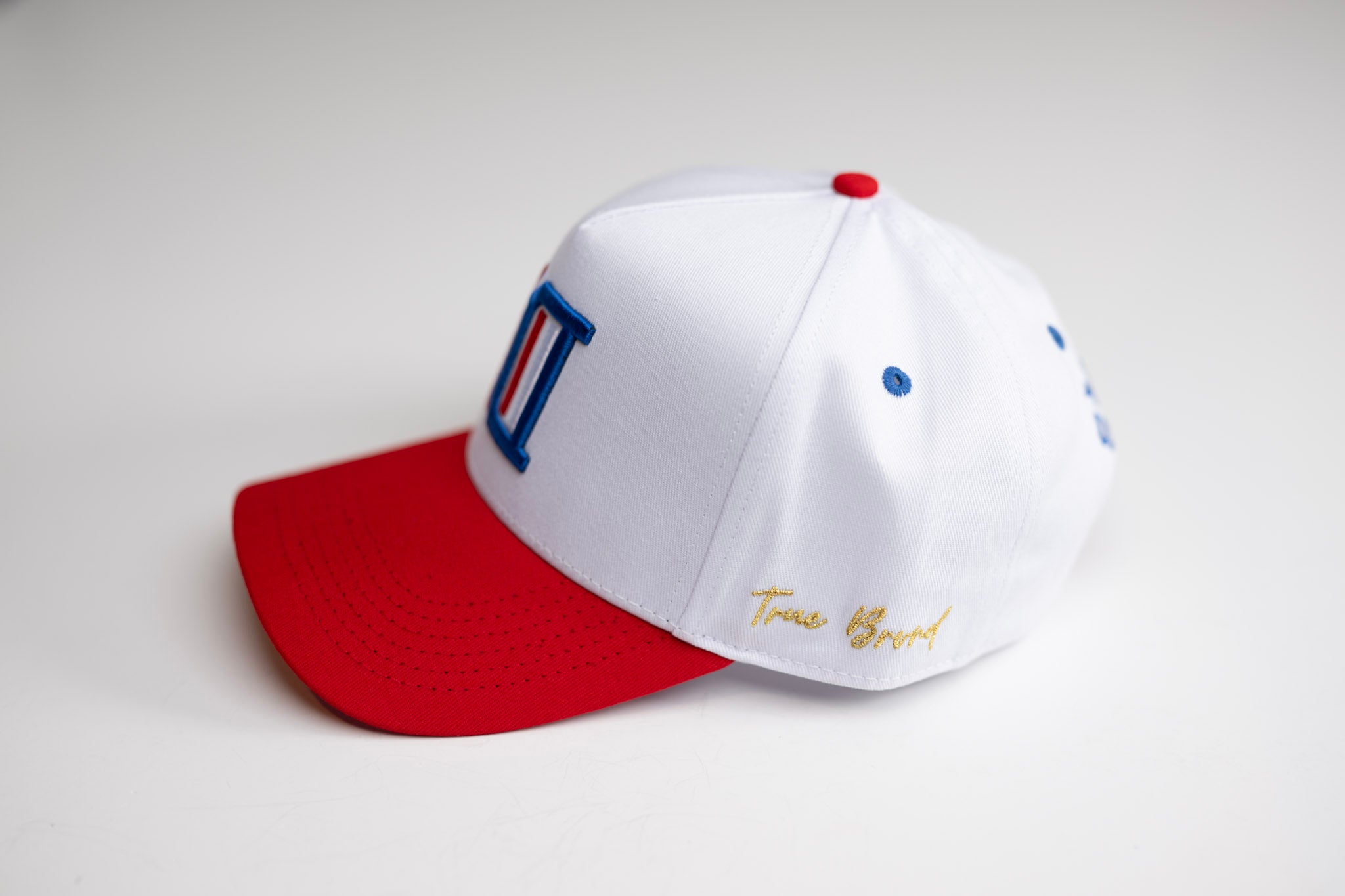 Inline D snapback - RED / WHITE rwb