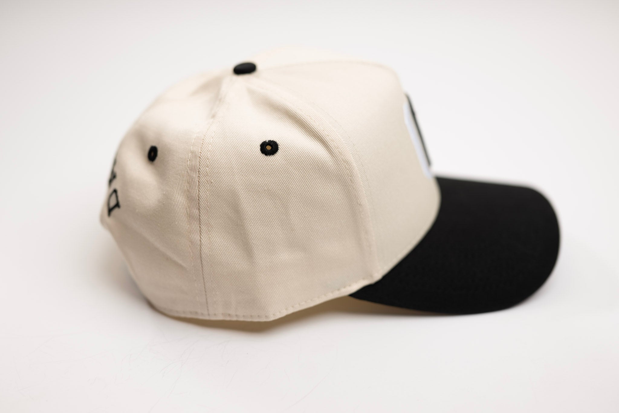 Inline D snapback - BLACK / OFFWHITE