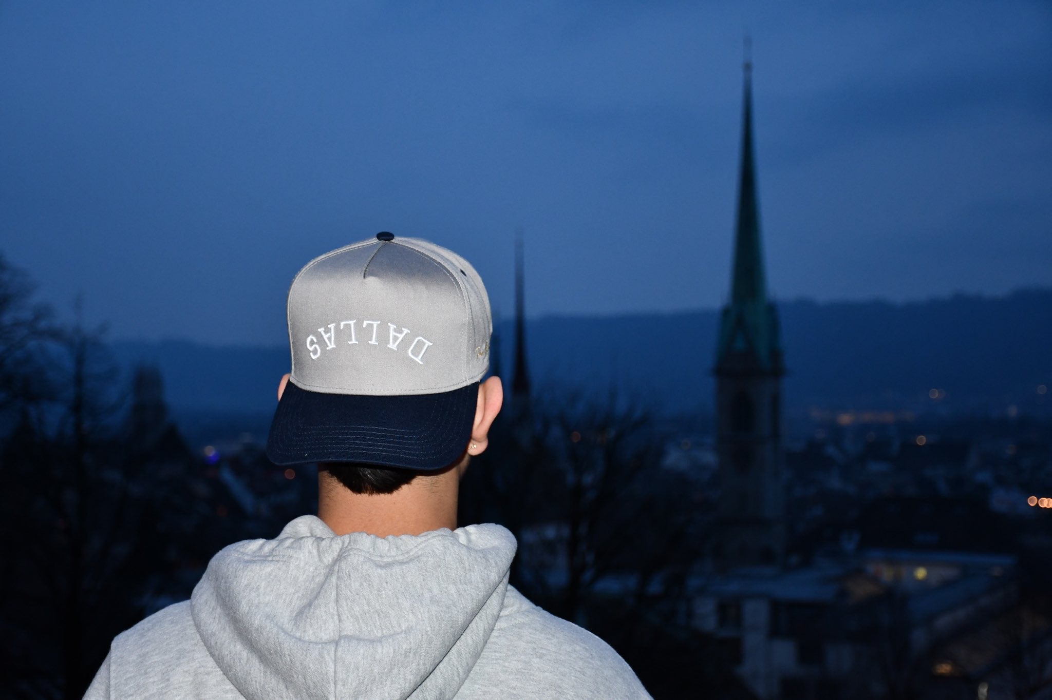 Precurved Dallas snapback - NAVY / GRAY