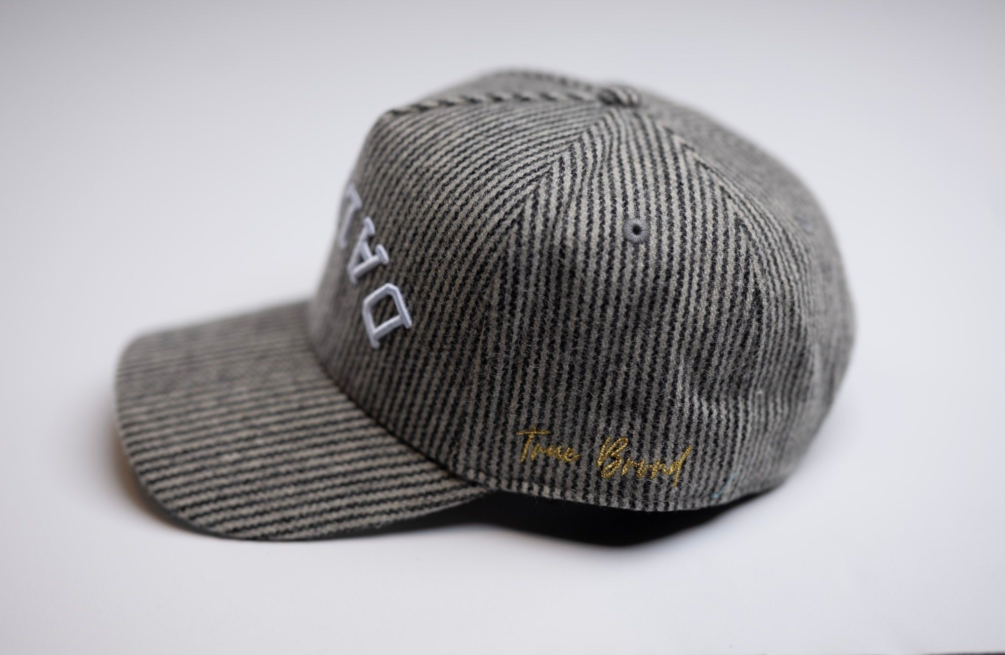 Melton Wool snapback - GRAY STRIPE