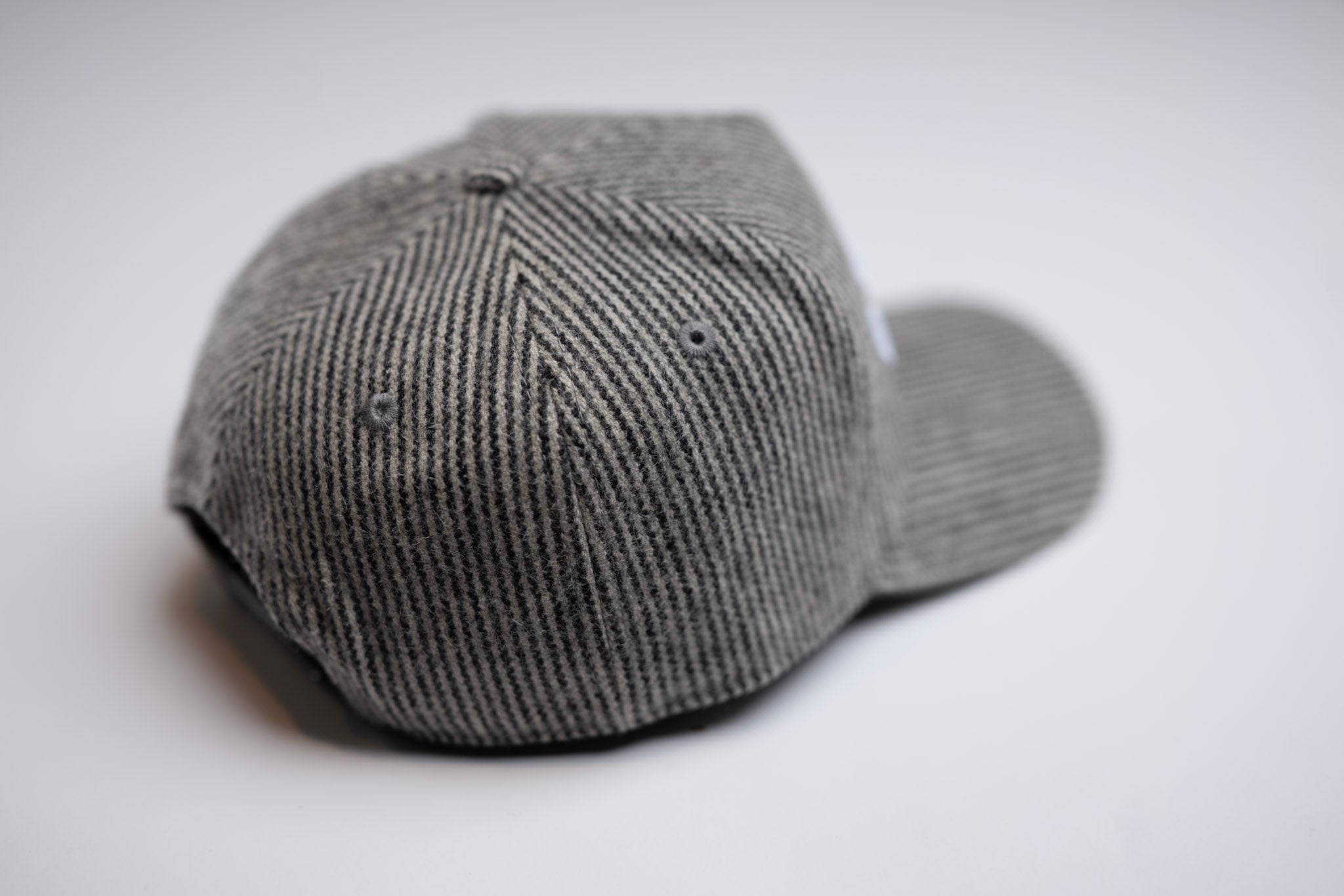 Melton Wool snapback - GRAY STRIPE