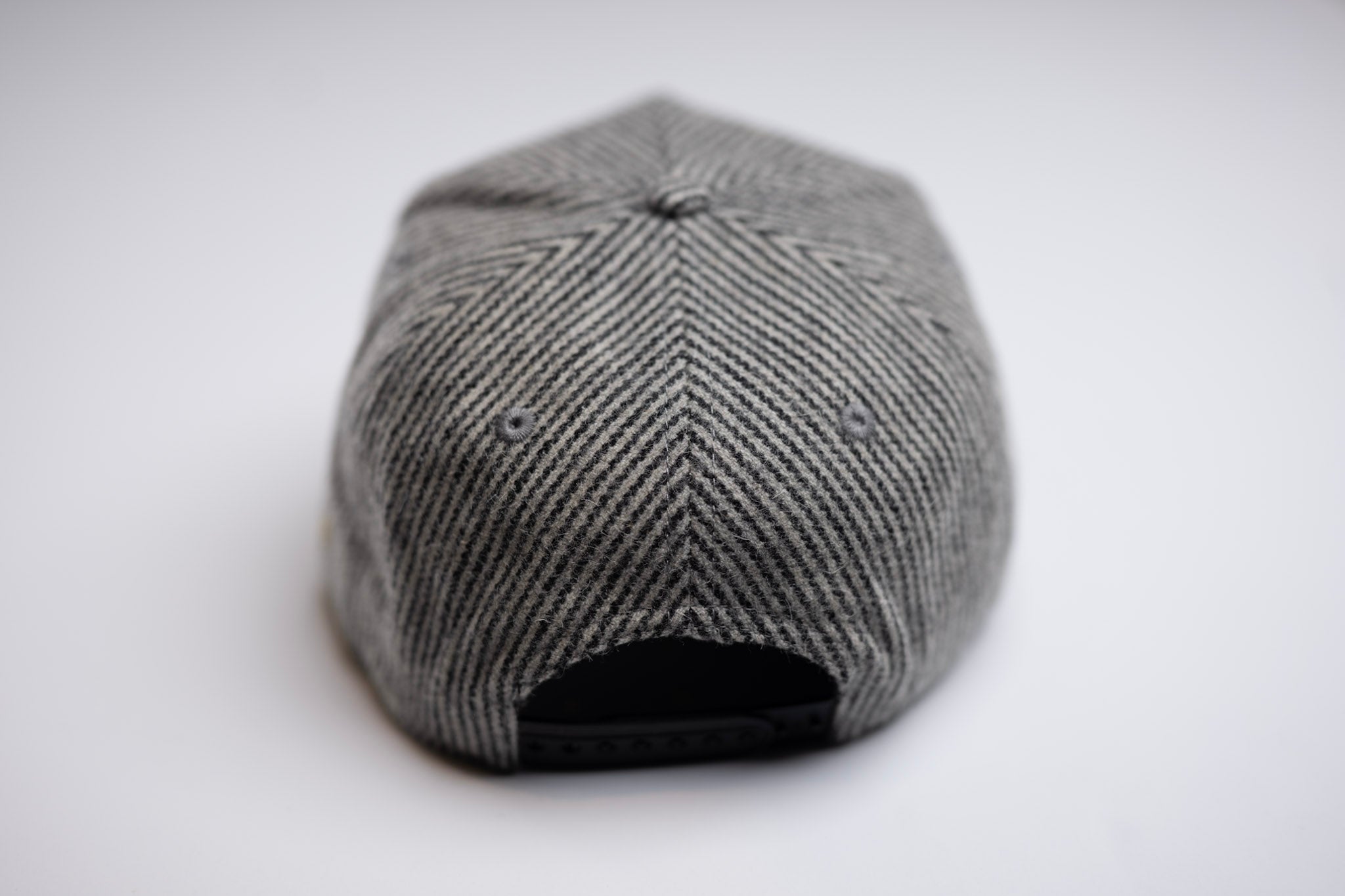Melton Wool snapback - GRAY STRIPE