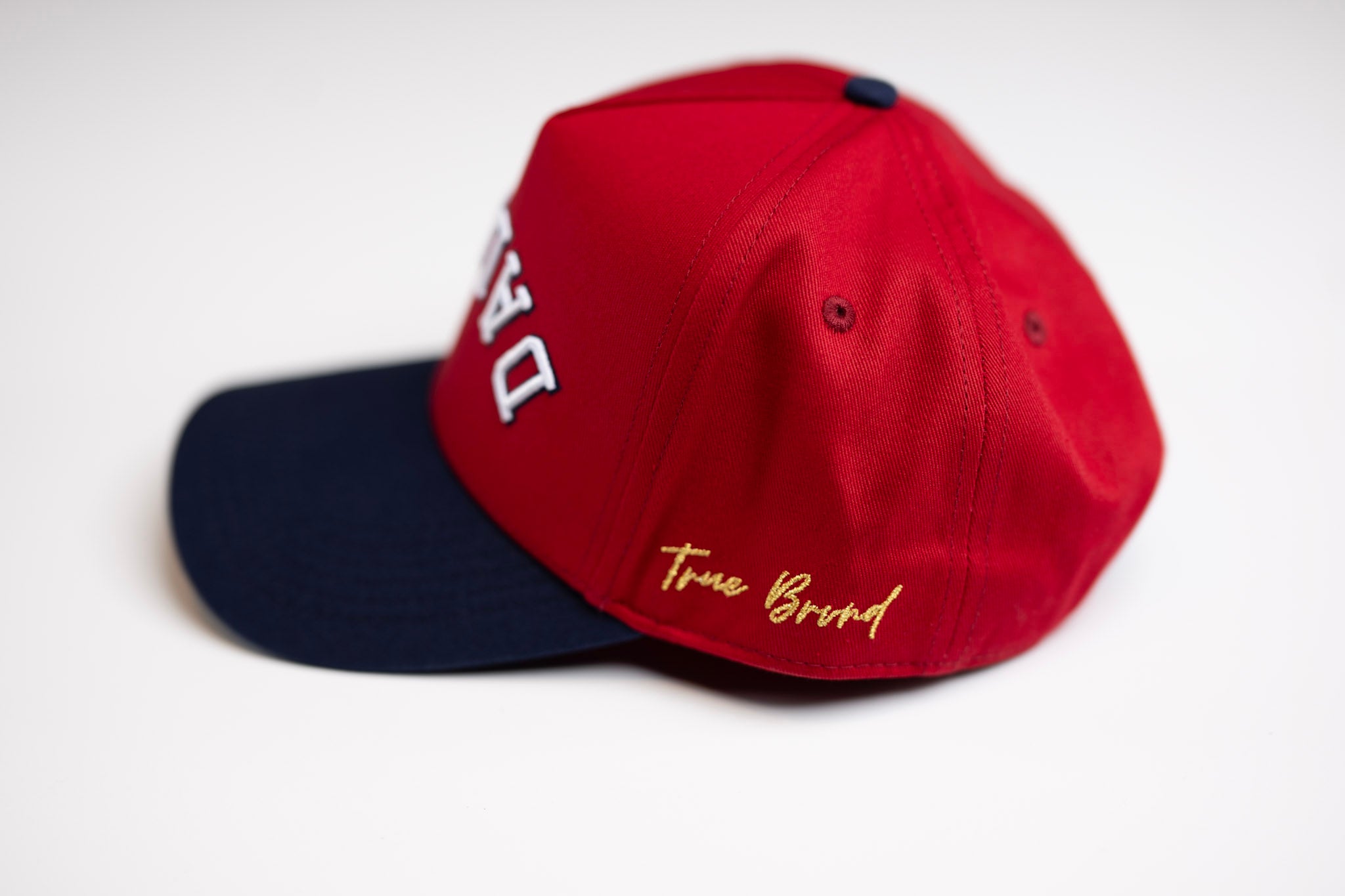 Precurved Dallas snapback - NAVY / RED