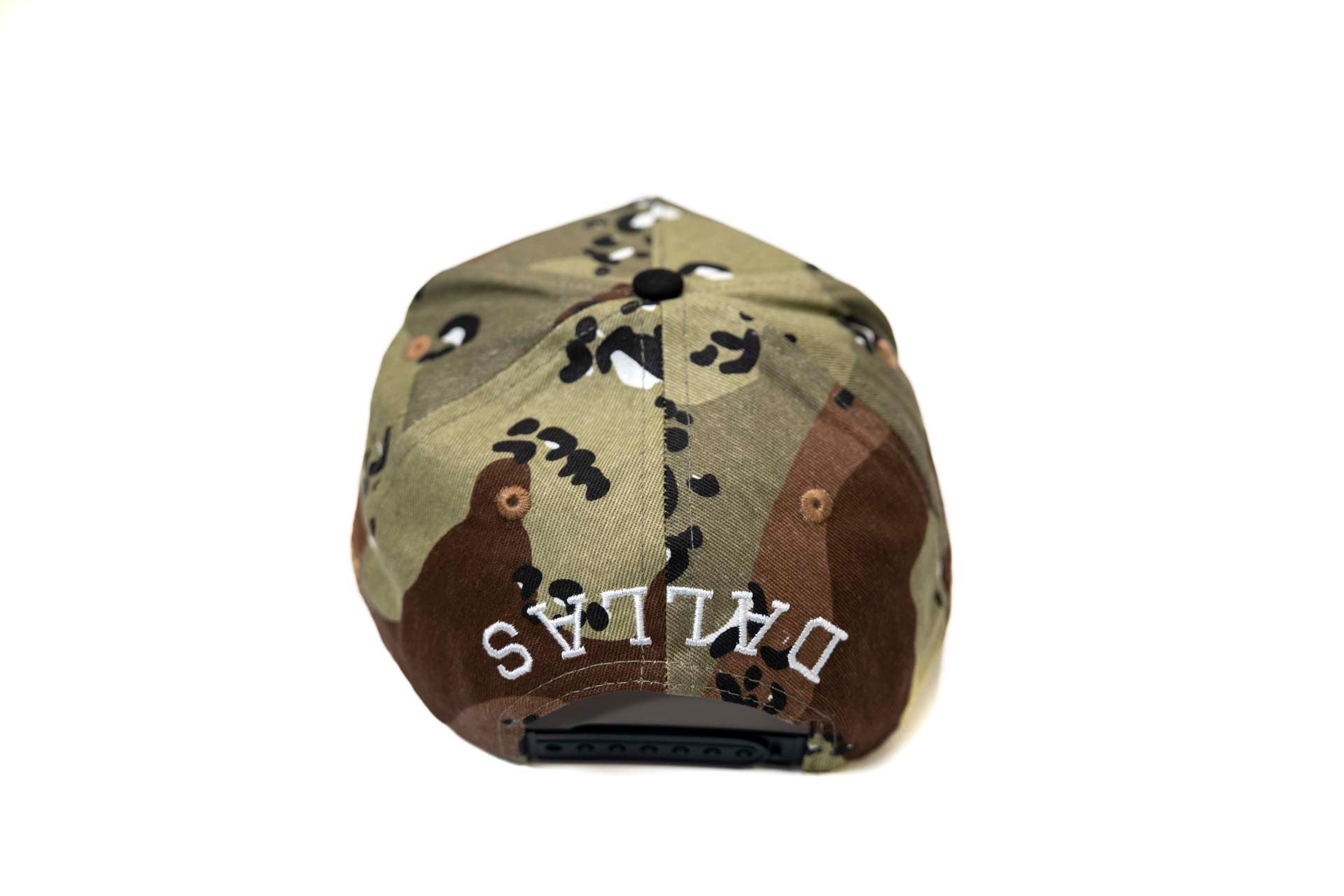 VINTAGE CAMO REVERSE "D" (V2) - BLACK / CAMO