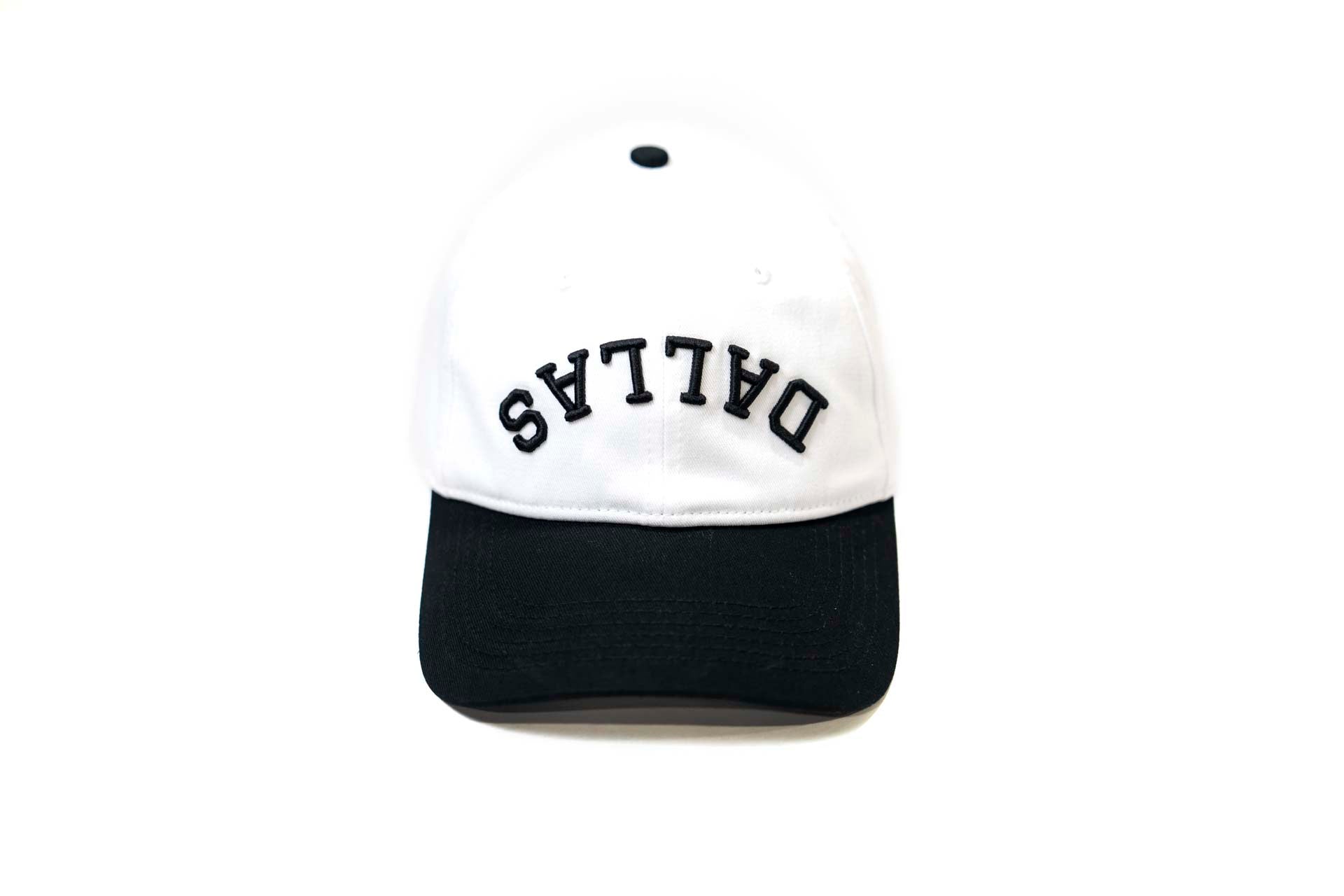 Dad Hat - BLACK BRIM / WHITE