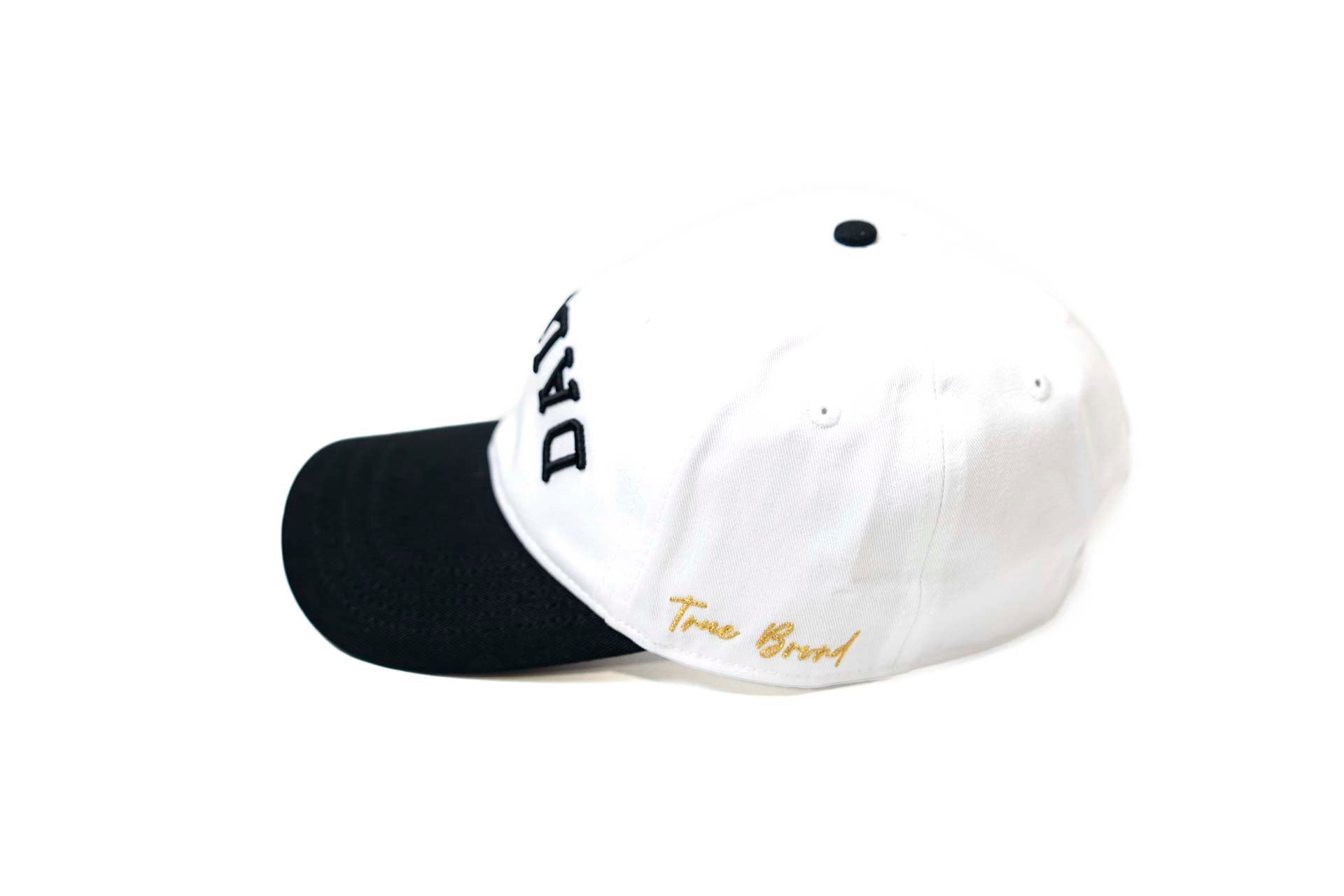 Dad Hat - BLACK BRIM / WHITE