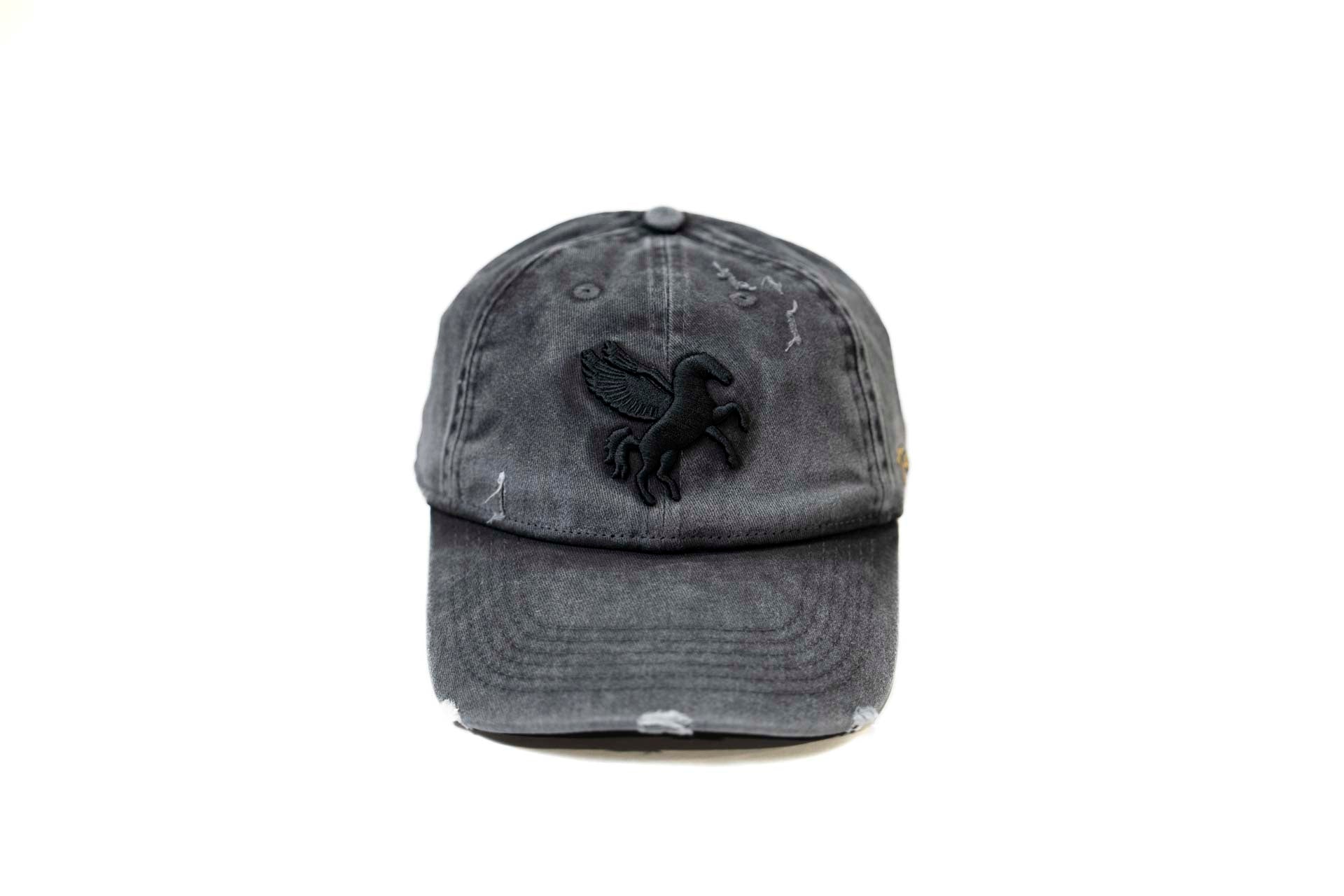 Pegasus Denim Dad Hat - BLACK HEATHER