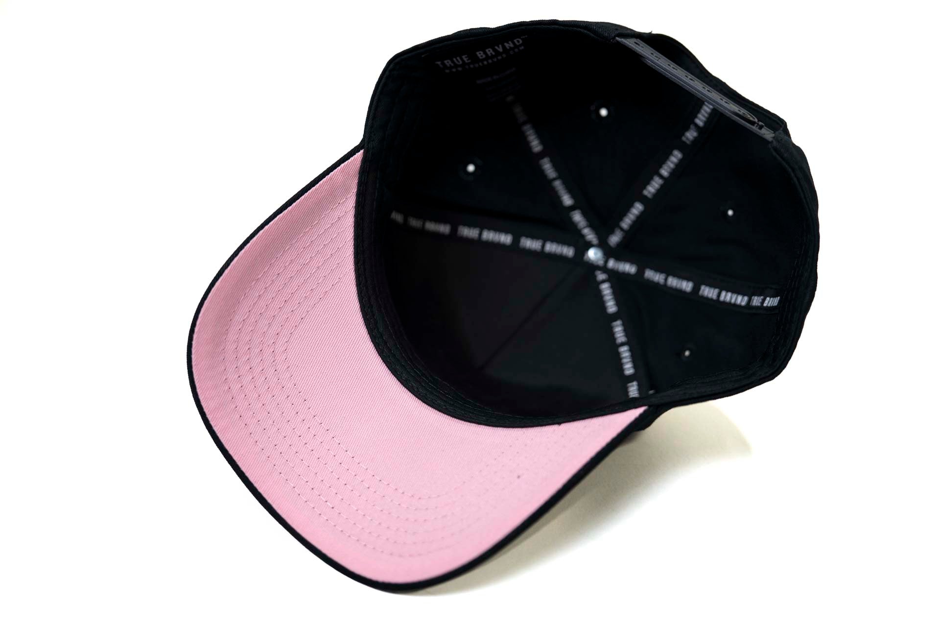 Upside Down Dallas Snapback - Classic Black (Pink Underbrim)