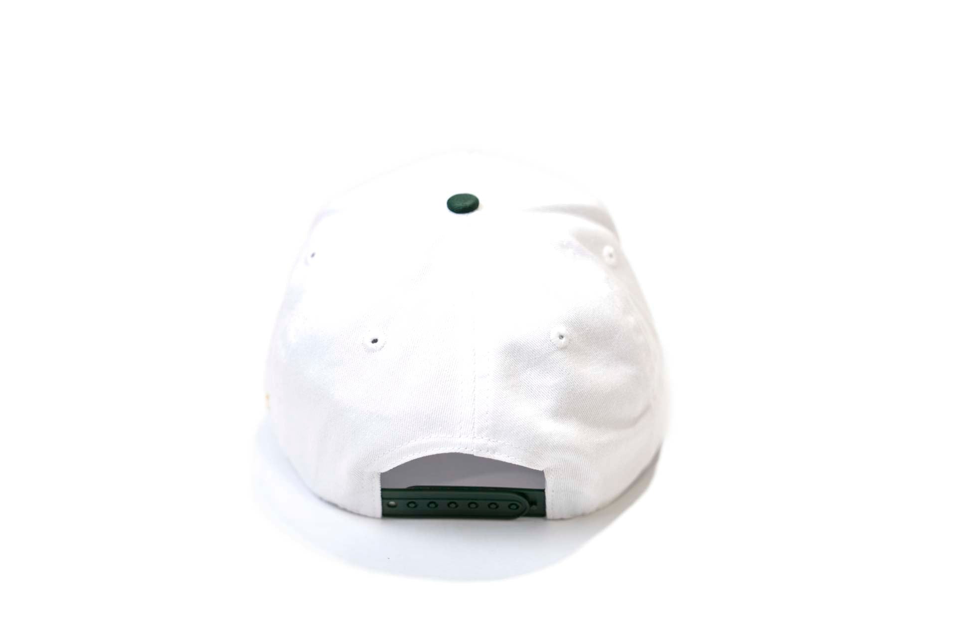 LC - Precurved Dallas snapback - FOREST GREEN / WHITE (Green Strap)