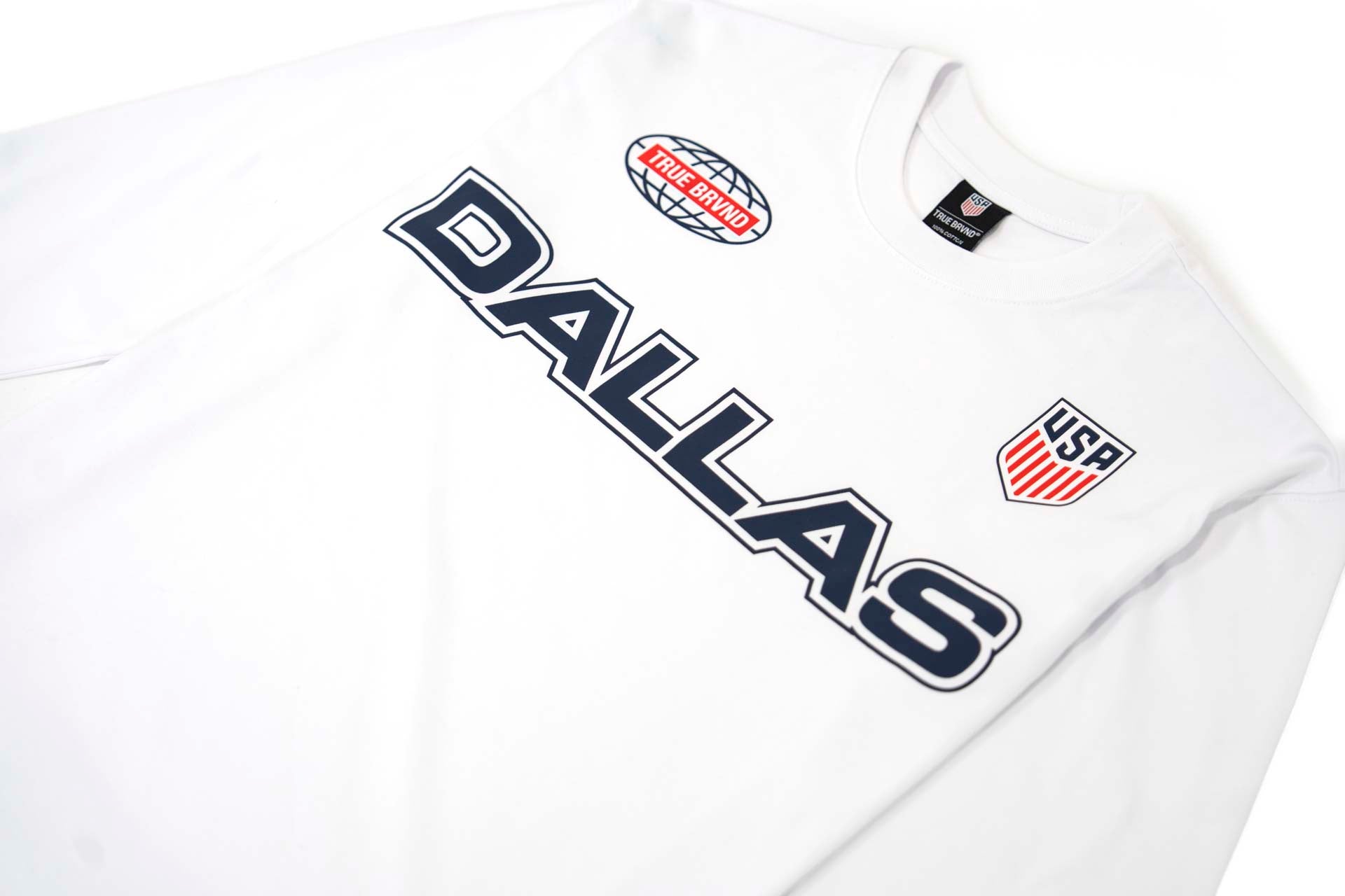 True Brvnd™ x USMNT - Dallas (WHITE) (Long Sleeve)