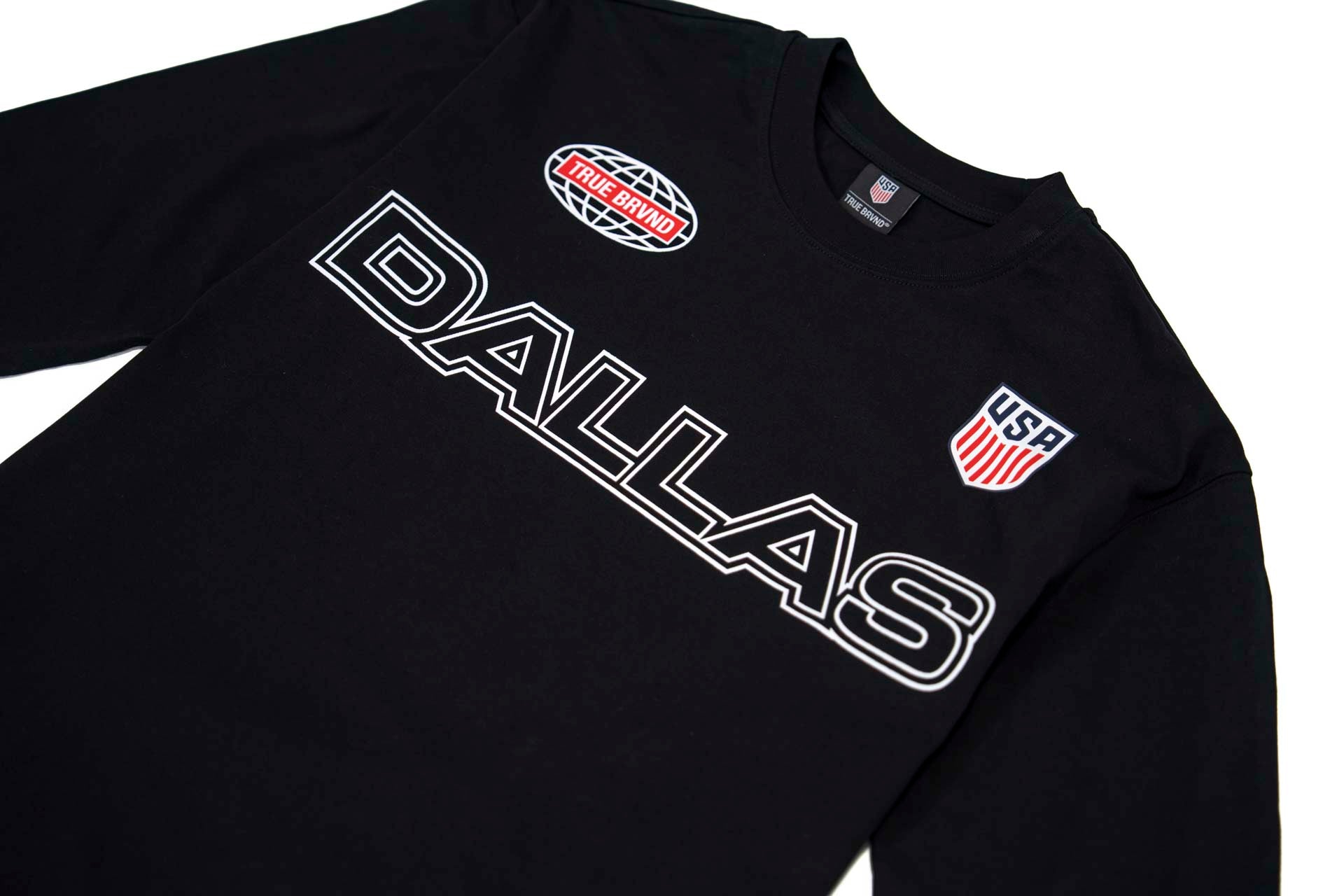 True Brvnd™ x USMNT - Dallas (BLACK) (Long Sleeve)