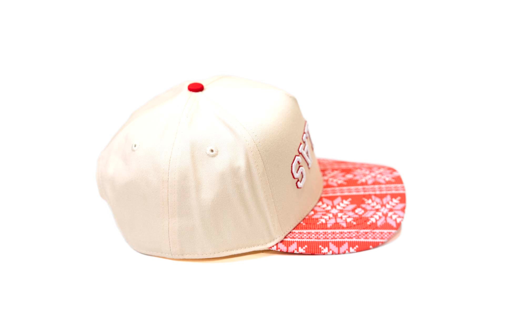 XMAS " SWEATER " - RED / OFFWHITE