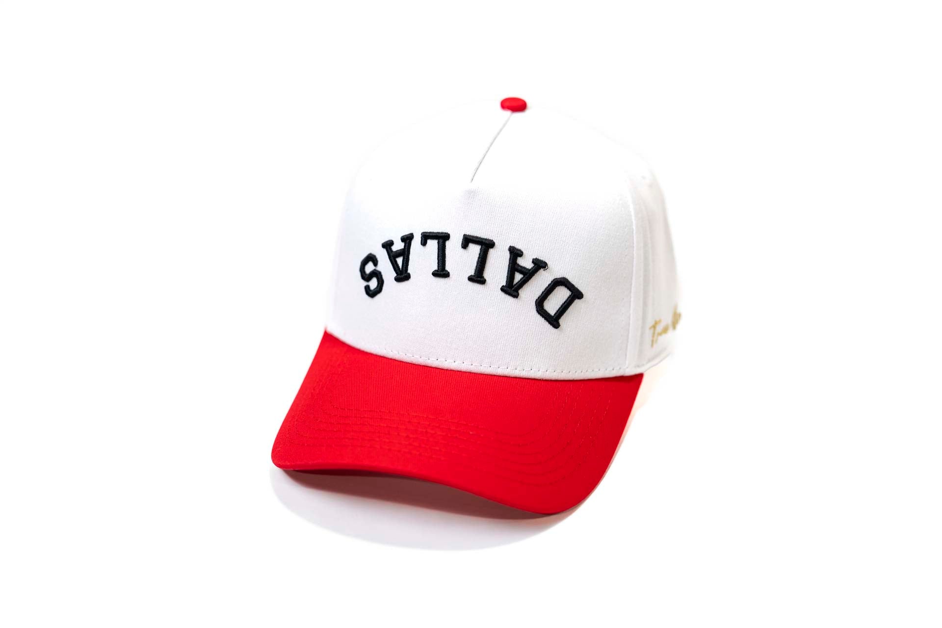 LC - Precurved Dallas snapback - RED / WHITE