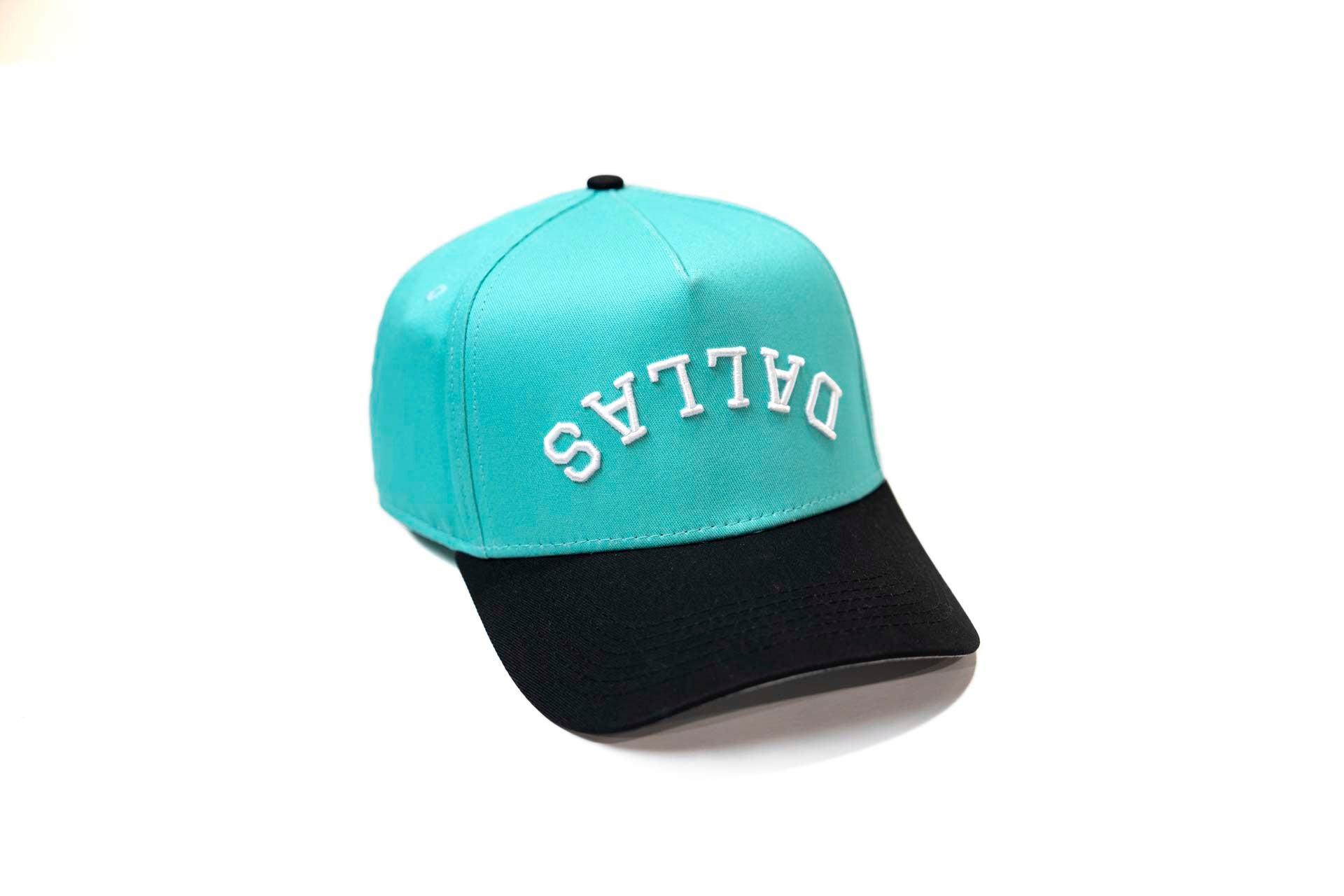 LC - Precurved Classic Dallas snapback - BLACK / CYAN