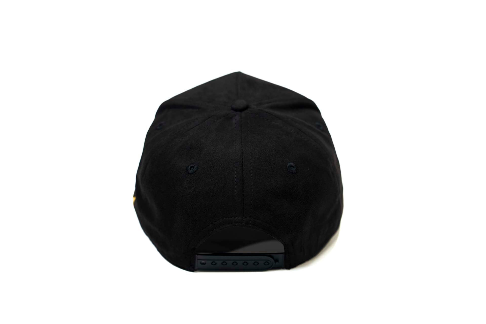Suede snapback - BLACK