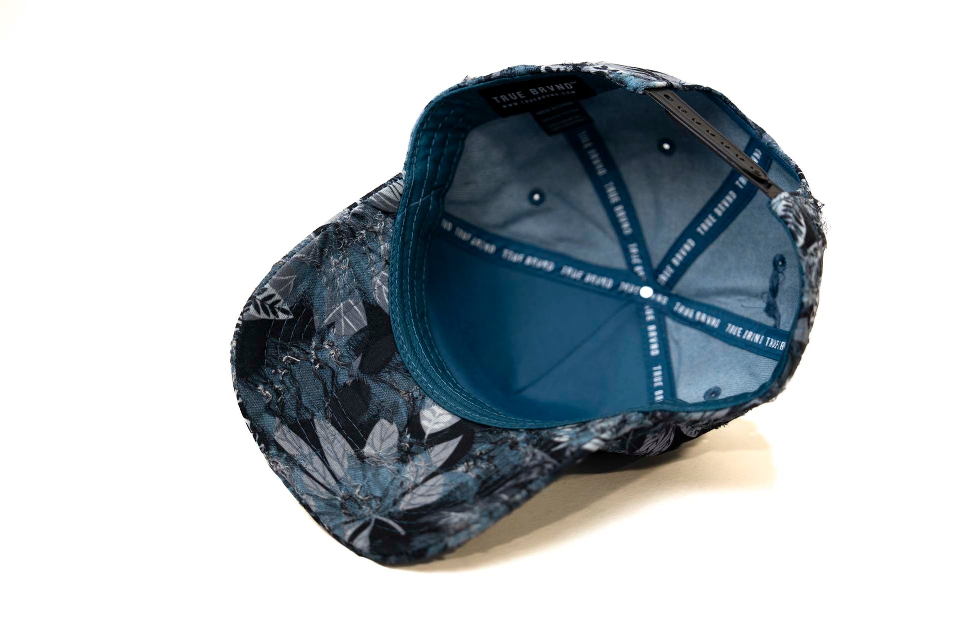 Floral distressed denim - BLACK BLUE