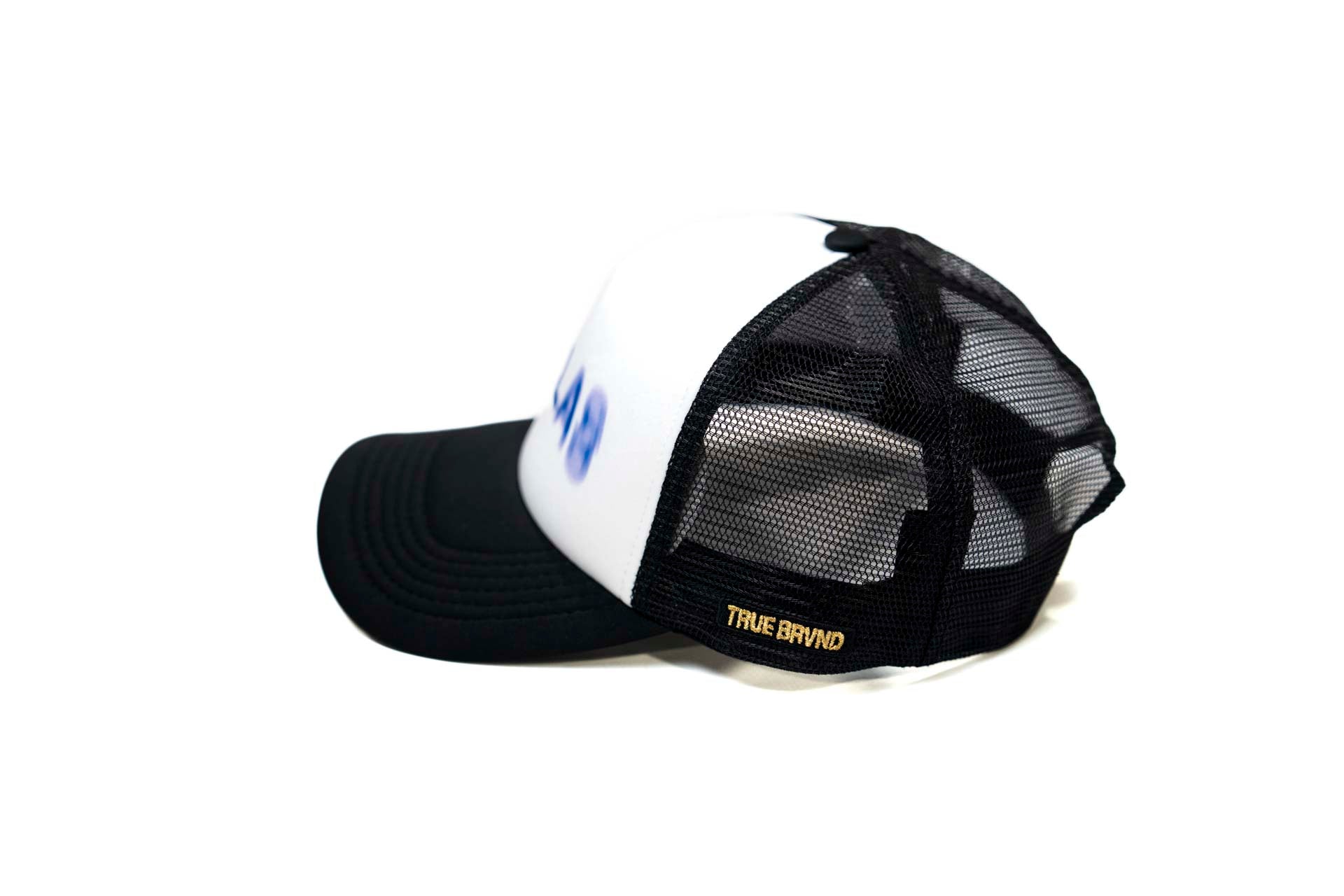 Blurred Trucker snapback - BLACK / WHITE