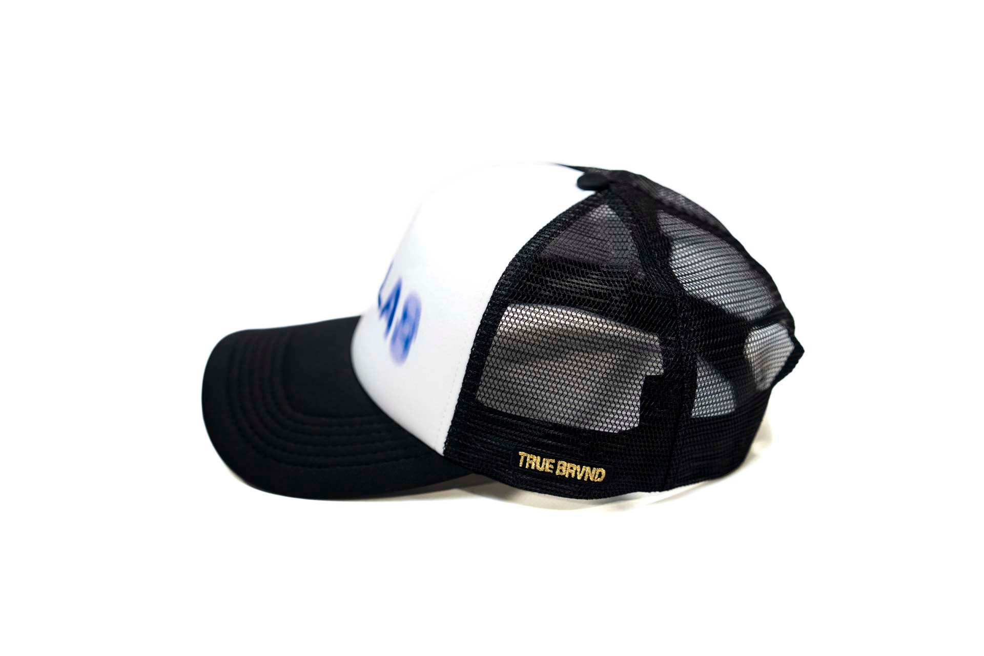 Blurred Trucker snapback - BLACK / WHITE
