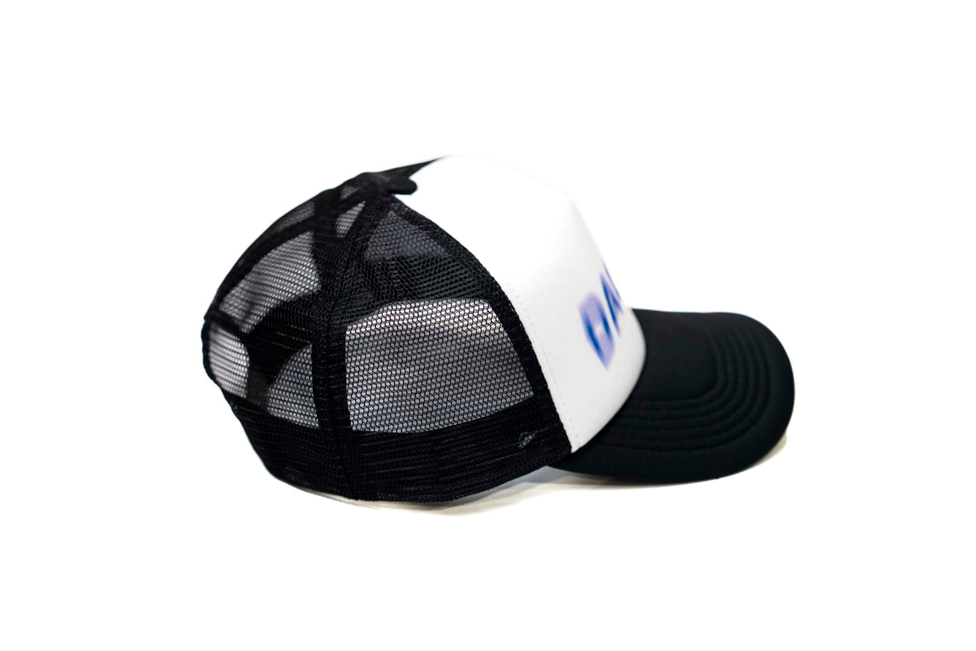 Blurred Trucker snapback - BLACK / WHITE