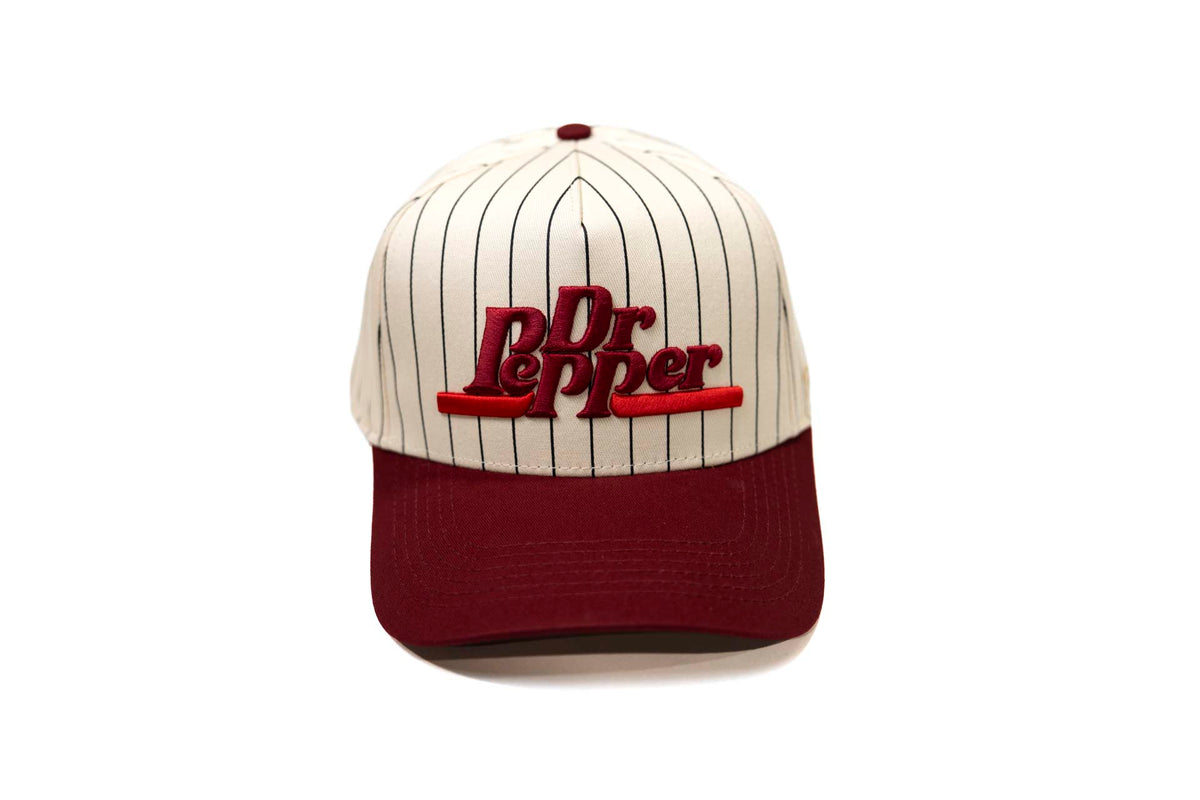 DR PEPPER X TRUE BRVND - MAROON / OFFWHITE (PINSTRIPE)