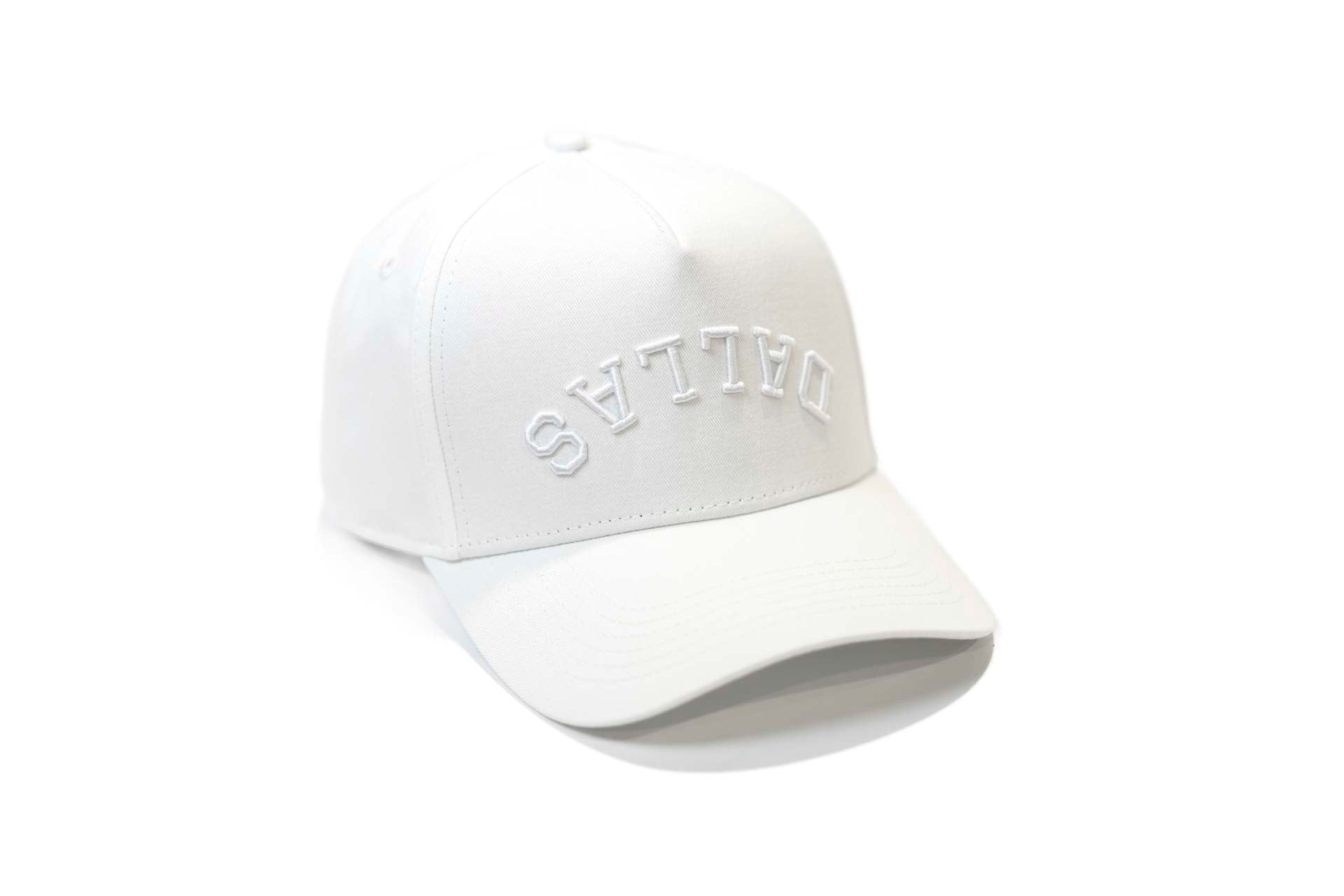 Precurved Dallas snapback - TONAL WHITE