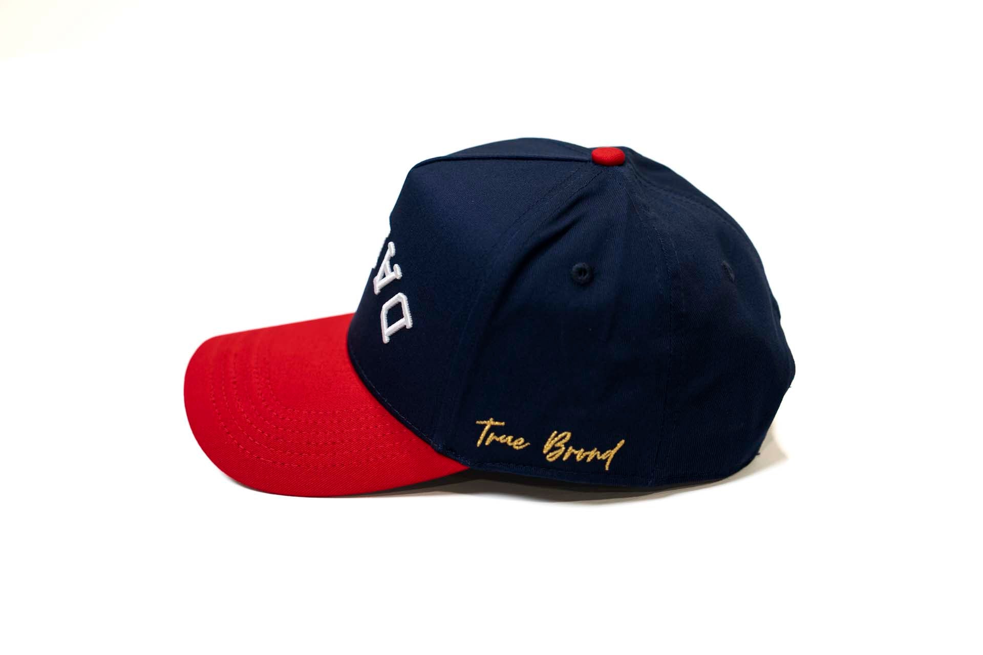 Precurved Dallas snapback - RED / NAVY