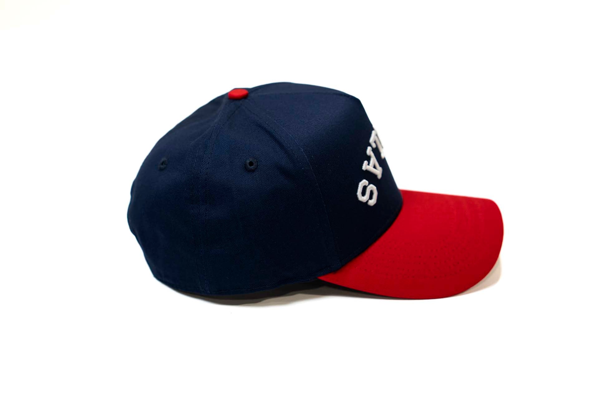 Precurved Dallas snapback - RED / NAVY
