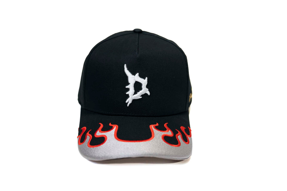 Dallas Gothic "D" - BLACK (Flame)