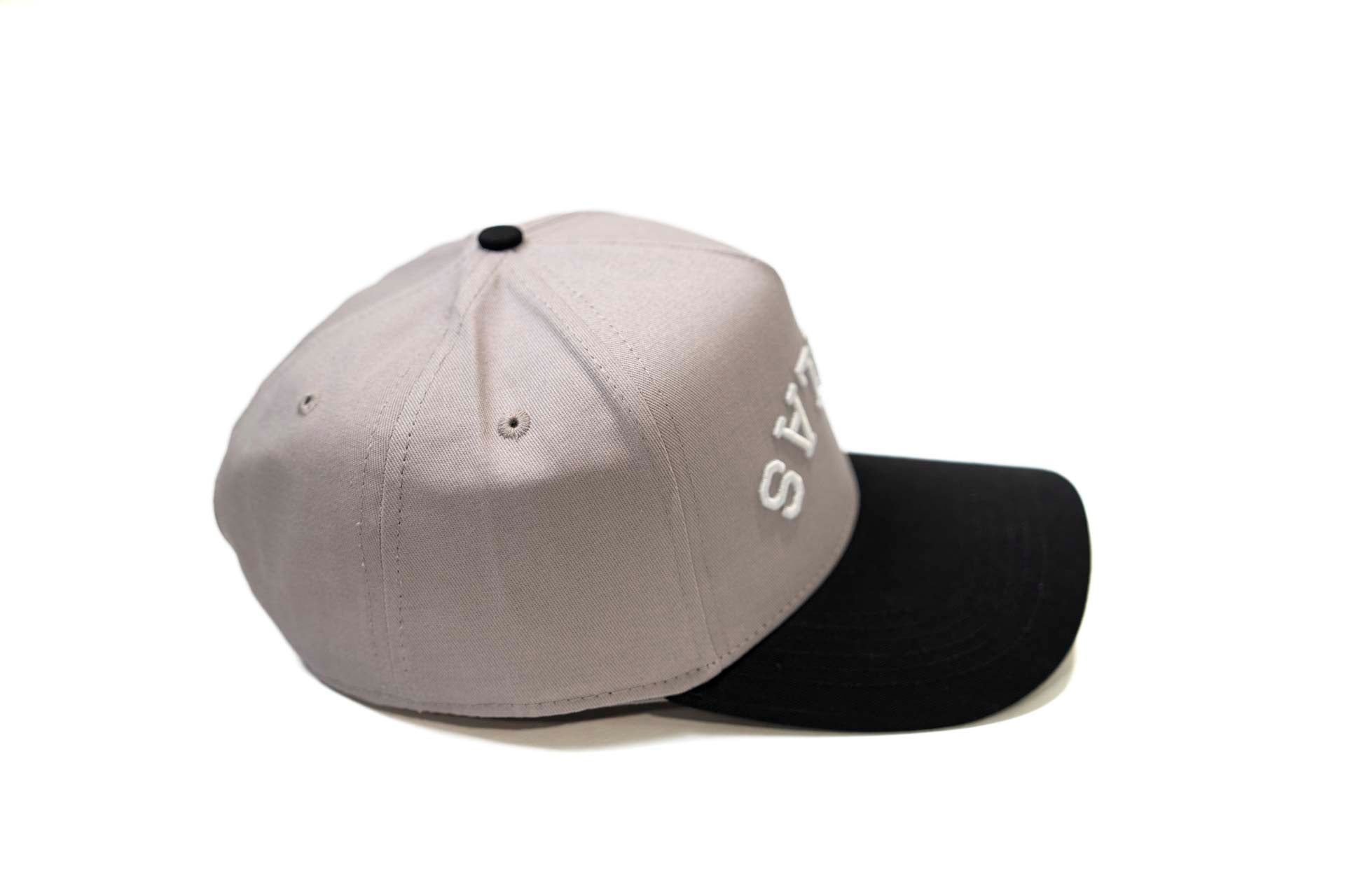 Precurved Dallas snapback - BLACK / GRAY