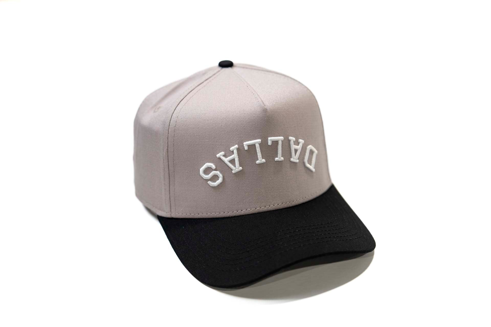 Precurved Dallas snapback - BLACK / GRAY