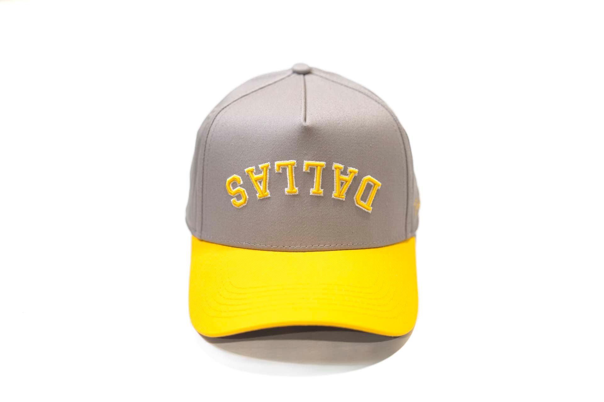 Precurved Dallas snapback - YELLOW / GRAY