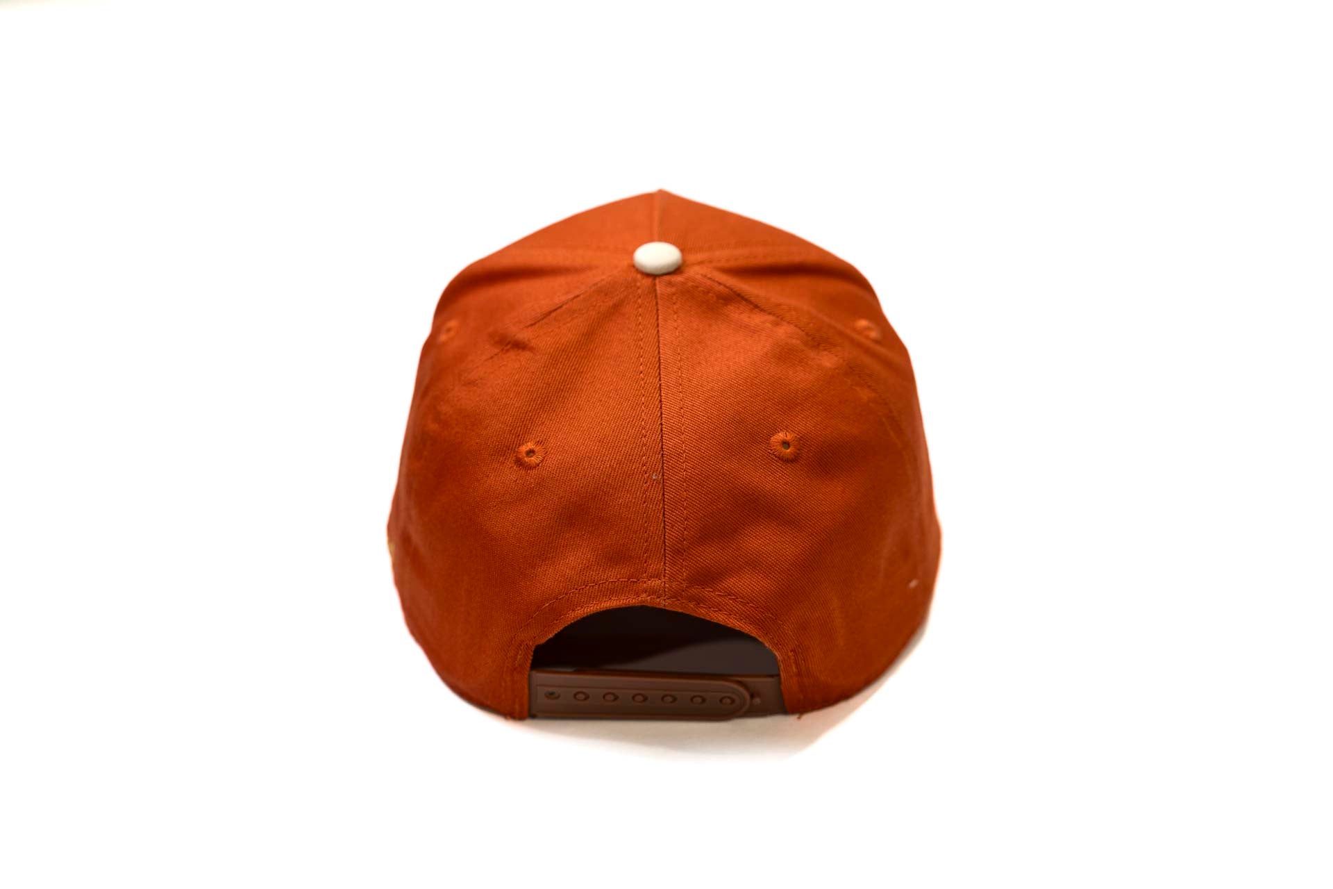 Precurved Dallas snapback - OFFWHITE / RUST