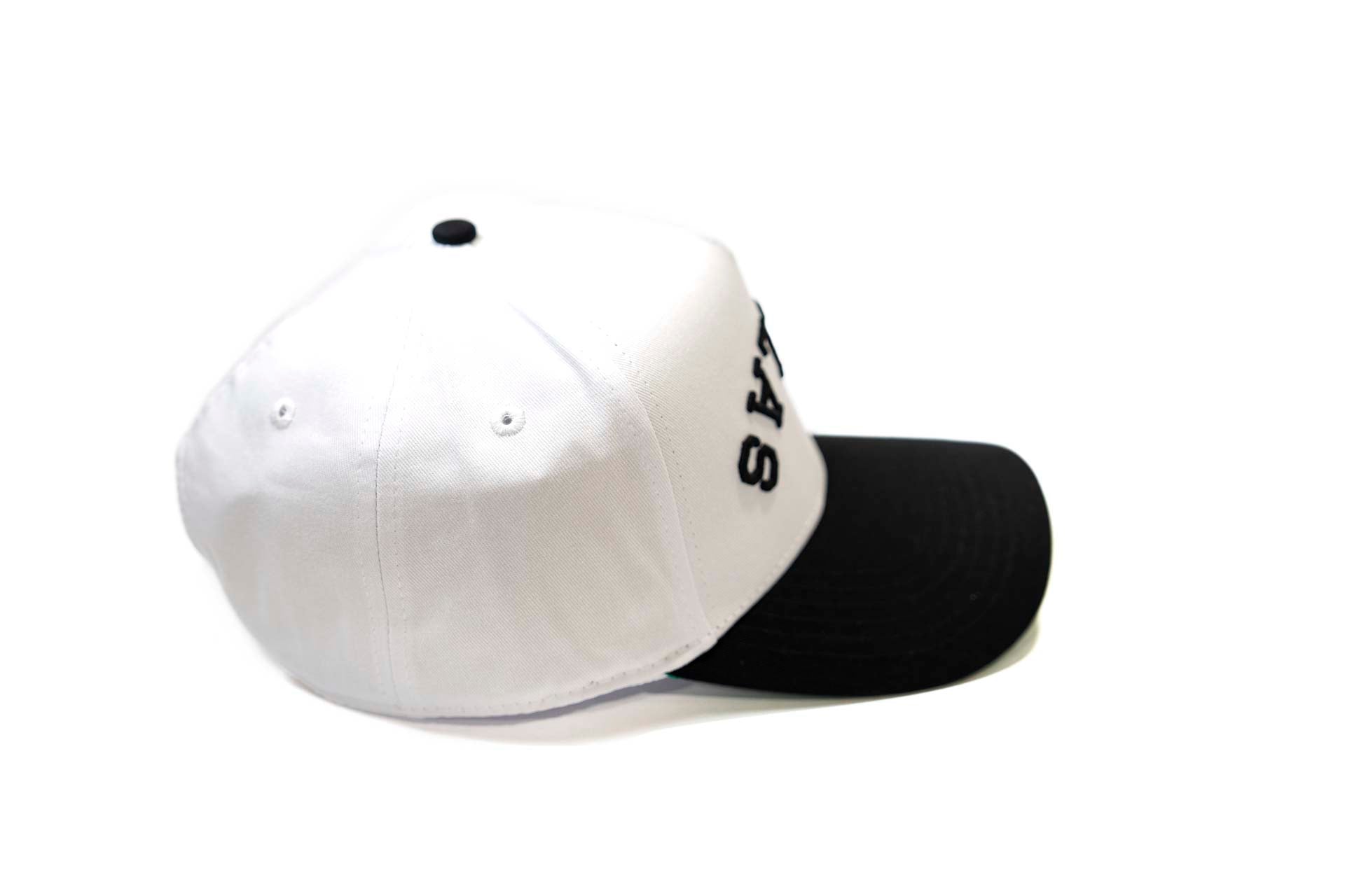 Precurved Dallas snapback - BLACK / WHITE