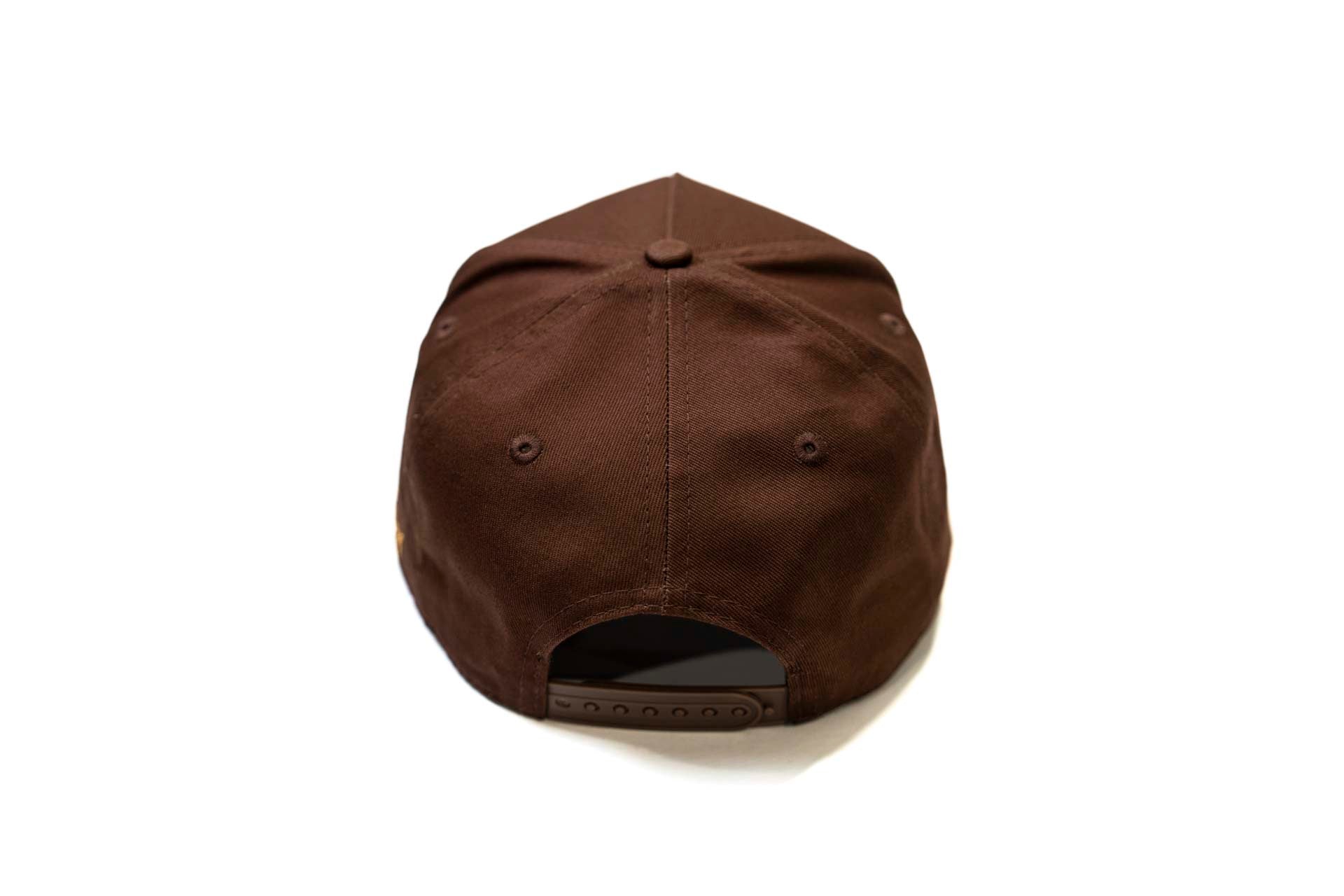 Precurved Dallas snapback - Brown w/cream
