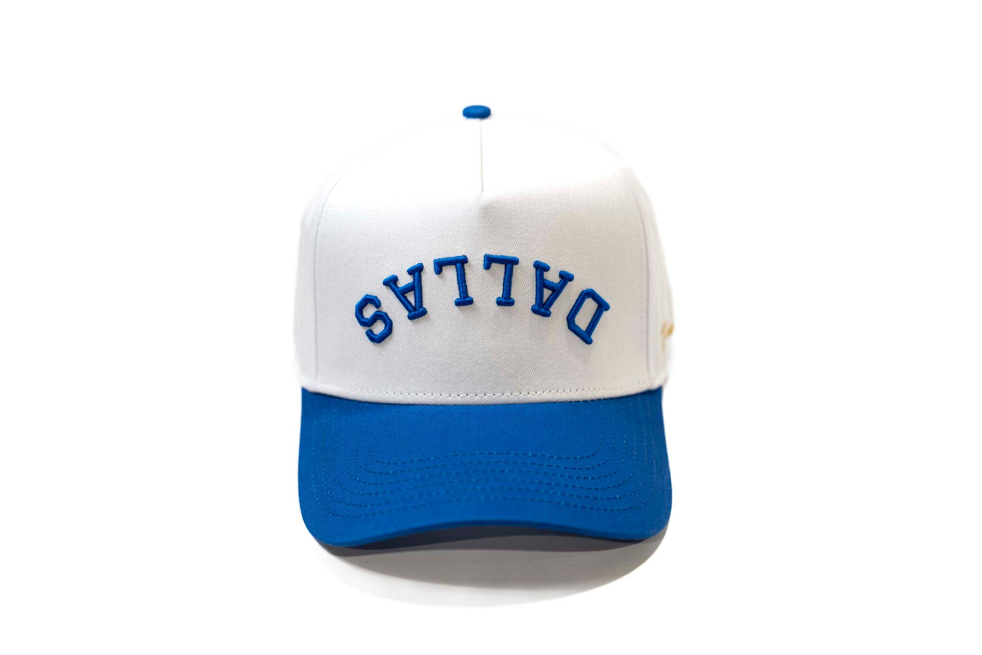 Precurved Dallas snapback - ROYAL / WHITE