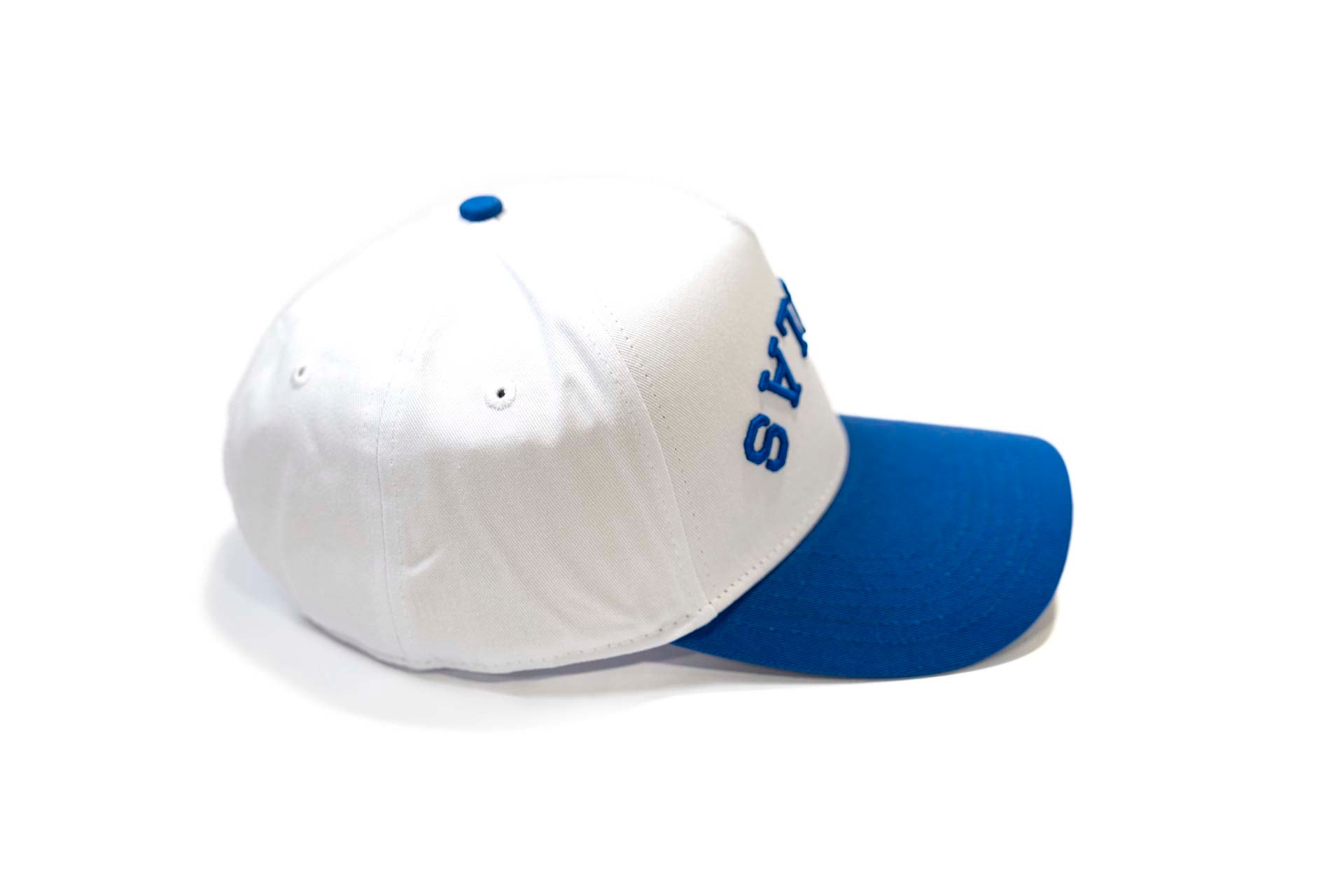Precurved Dallas snapback - ROYAL / WHITE