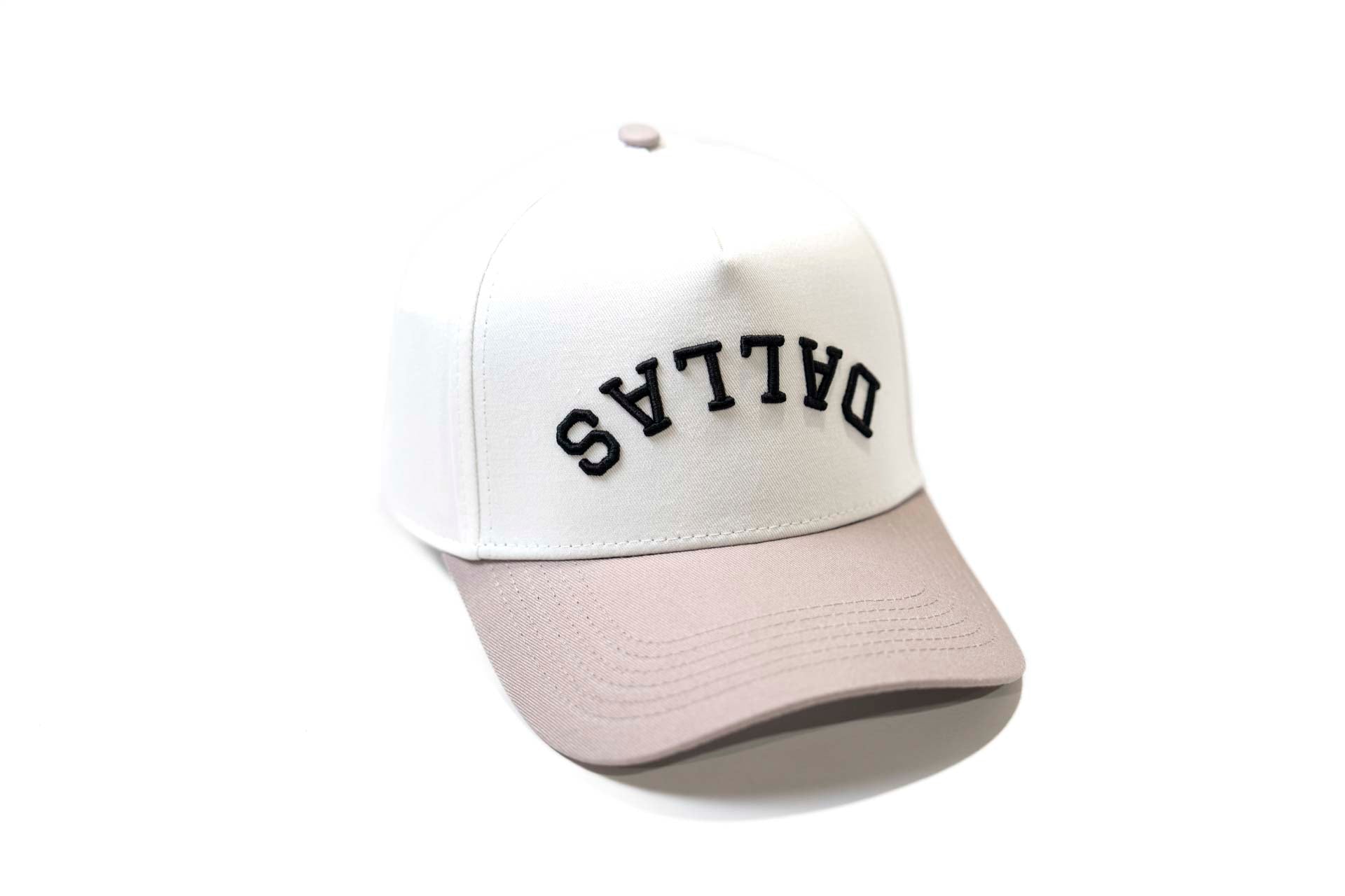 Precurved Dallas snapback -  GRAY / WHITE