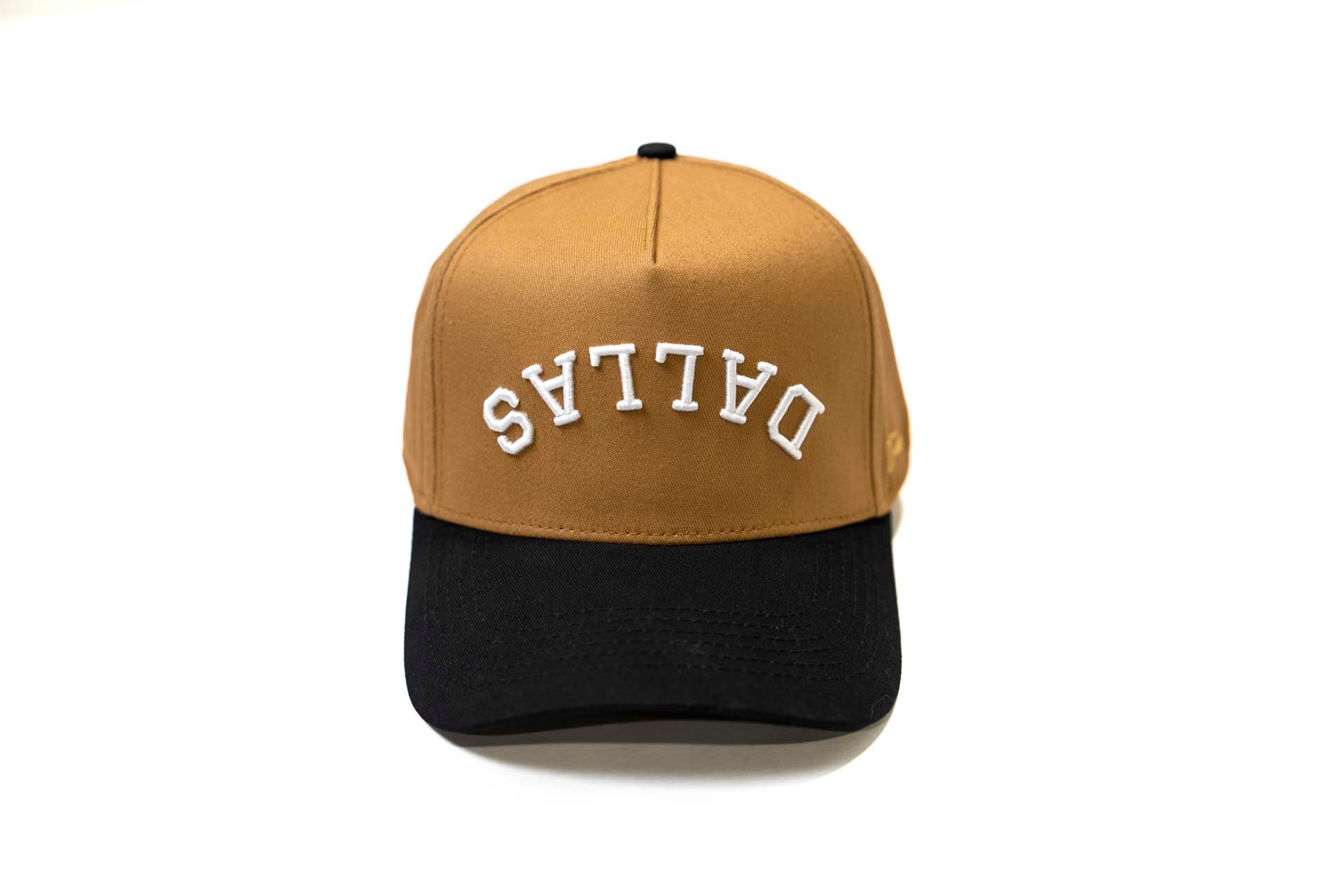 " Wheat " - Precurved Dallas snapback - BLACK / WHEAT