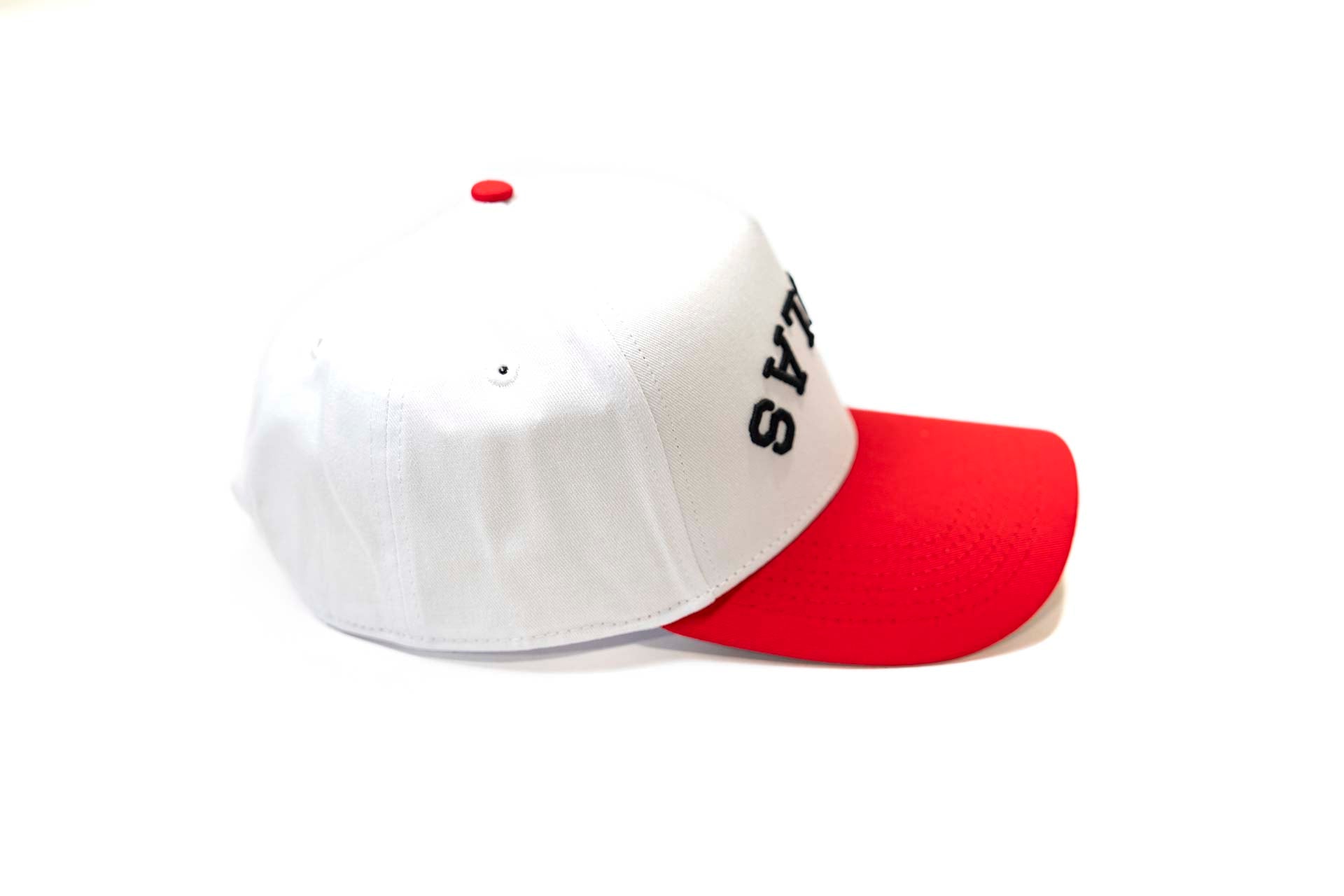 Precurved Dallas snapback - RED / WHITE