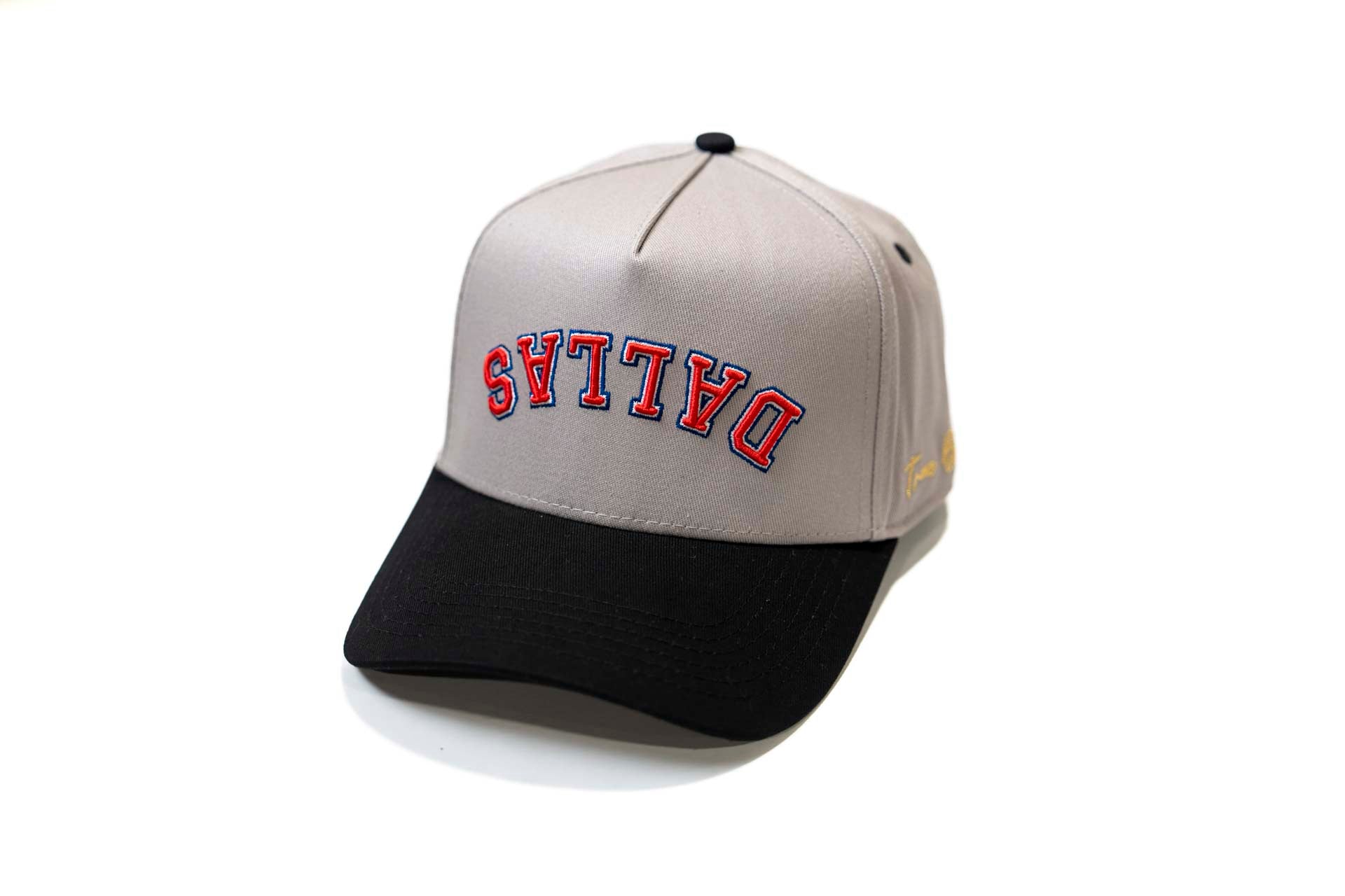 Precurved Dallas snapback - RWB BLACK / GRAY